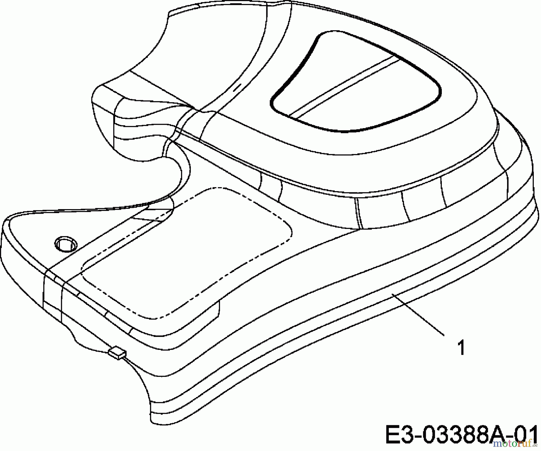  Black-Line Petrol mower self propelled 6553 HWM 12A-568T683  (2007) Cover gearbox