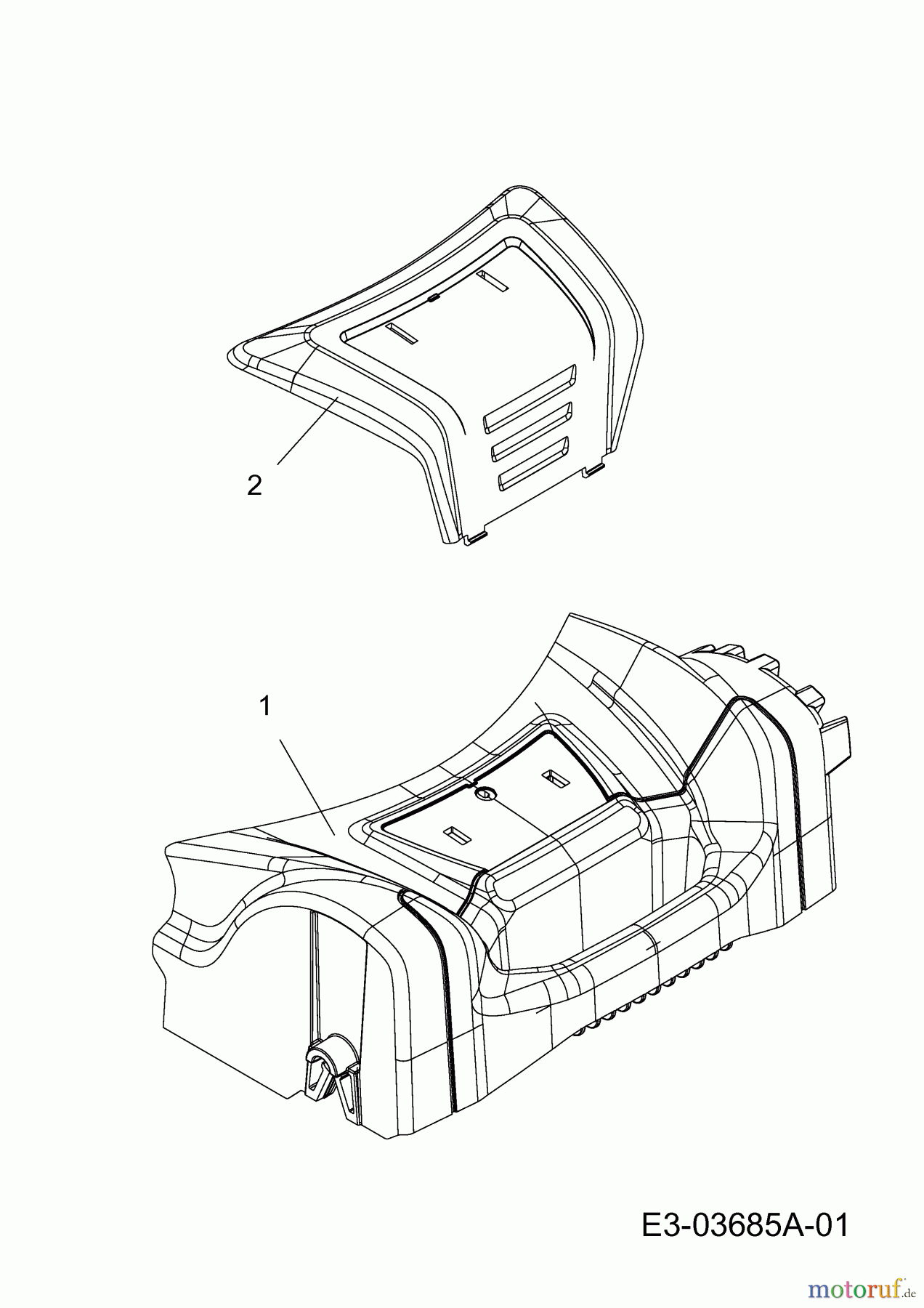  Mr.Gardener Petrol mower HW 42 B 11A-LL5B629  (2015) Cover front axle