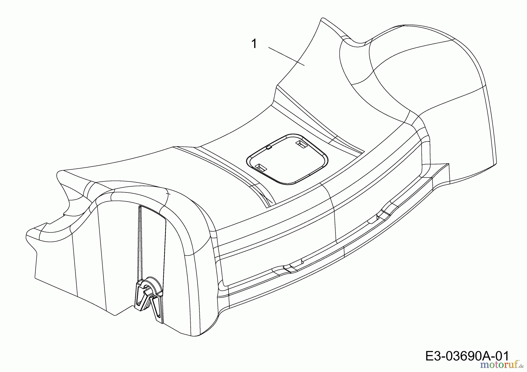  Cub Cadet Petrol mower self propelled CC 53 SPO 12A-PQKC603  (2014) Cover front axle