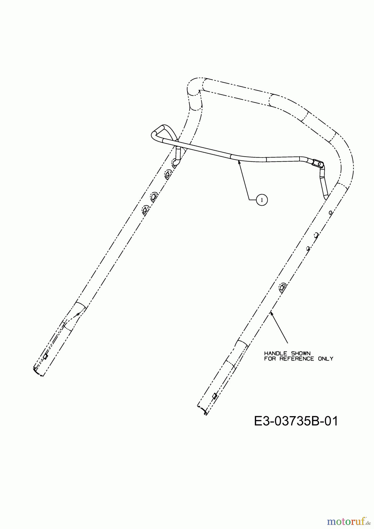  Yard-Man Petrol mower YM 5519 PO 11A-18M1643  (2009) Control lever