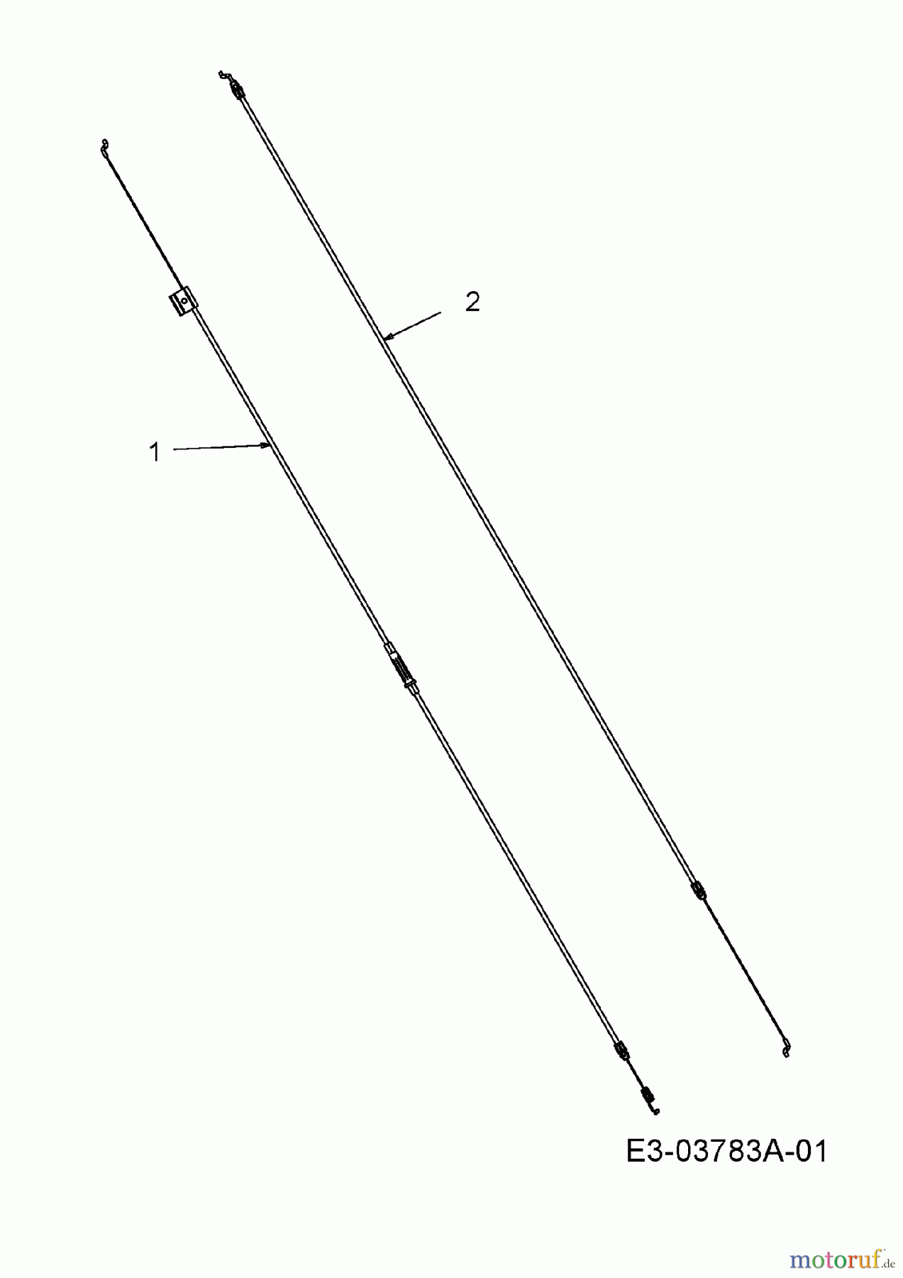  M Tech Petrol mower self propelled M 5360 SPHWK 12A-867D605  (2008) Control cables