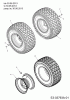 MTD untill 2011 Rasentrac 107 T 13AN763G626 (2008) Listas de piezas de repuesto y dibujos Rear wheels 20x8