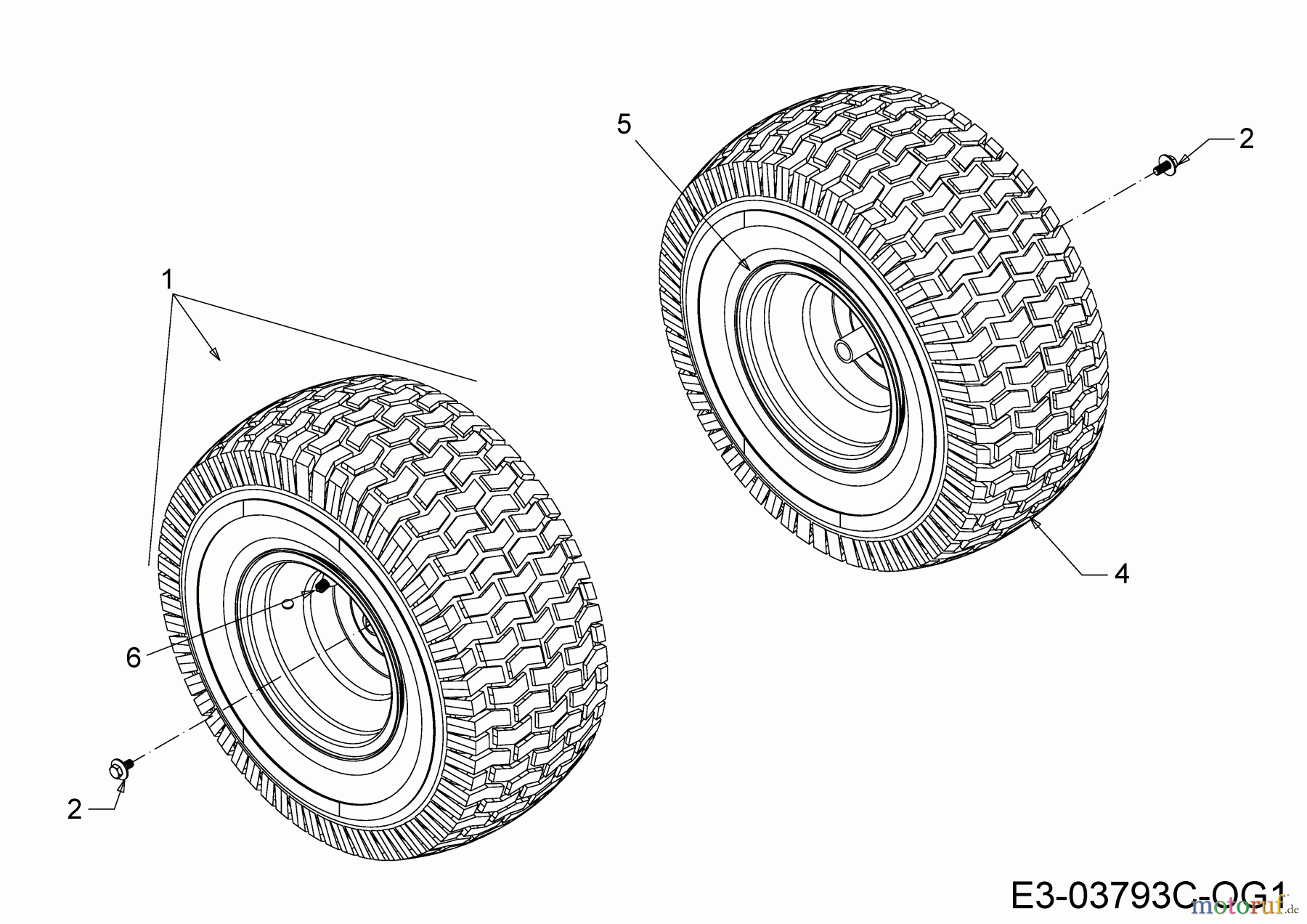  Black Edition Lawn tractors 140-96 T 13H277GF615  (2018) Rear wheels