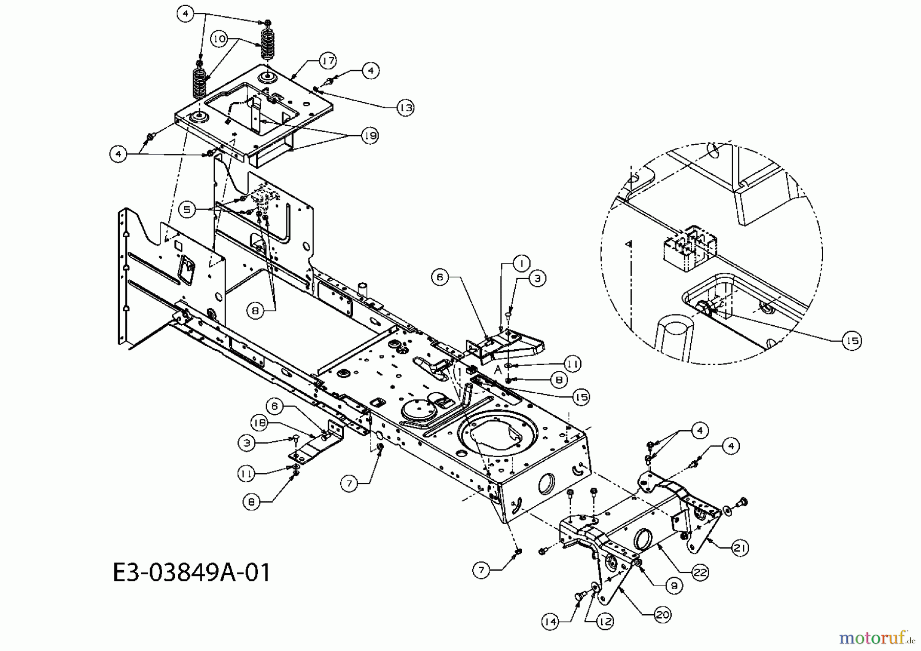  Lawnflite Lawn tractors 908 LA 13AT783N611  (2008) Frame