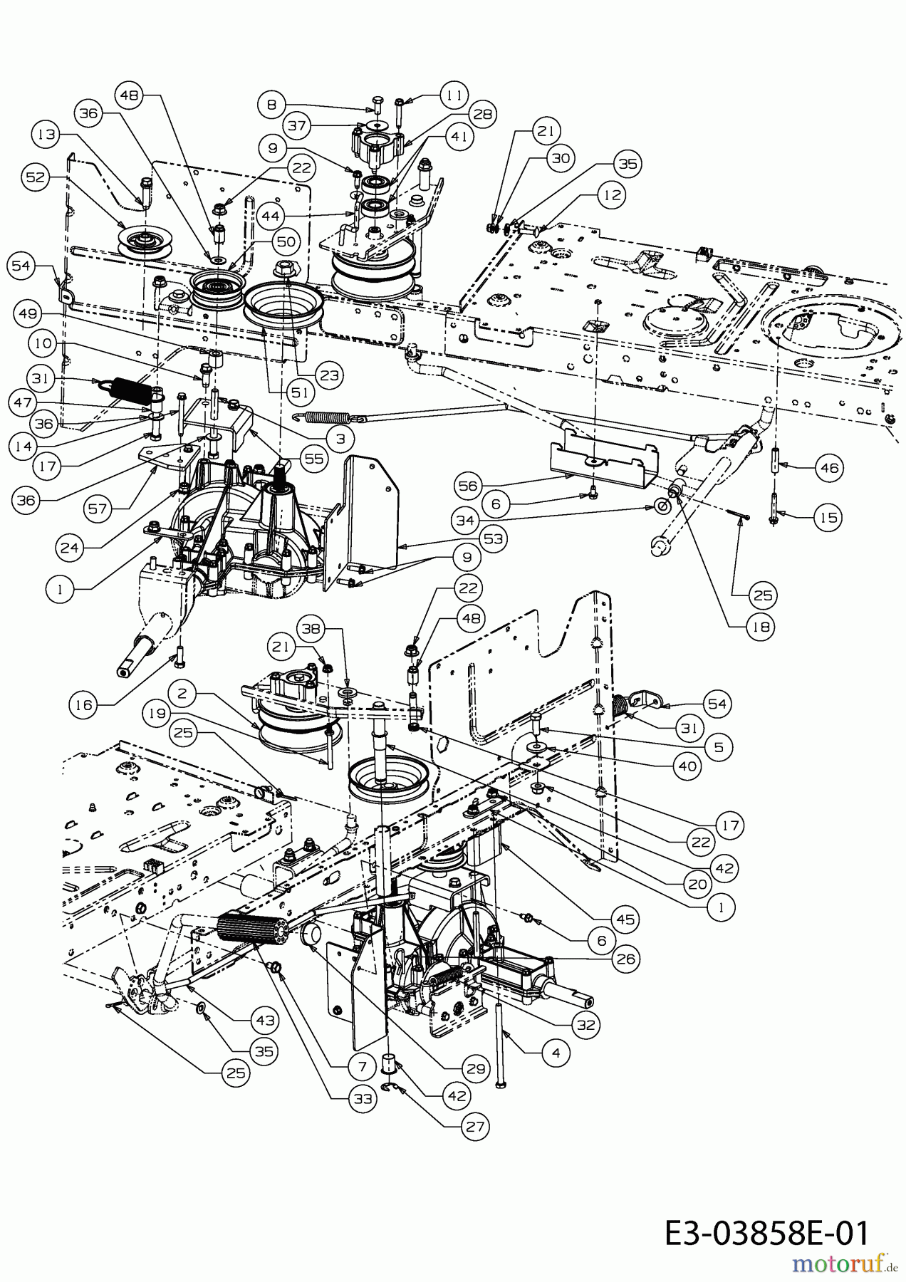  Black-Line Lawn tractors BL 155/92 T 13AM768E683  (2012) Drive system, Variator