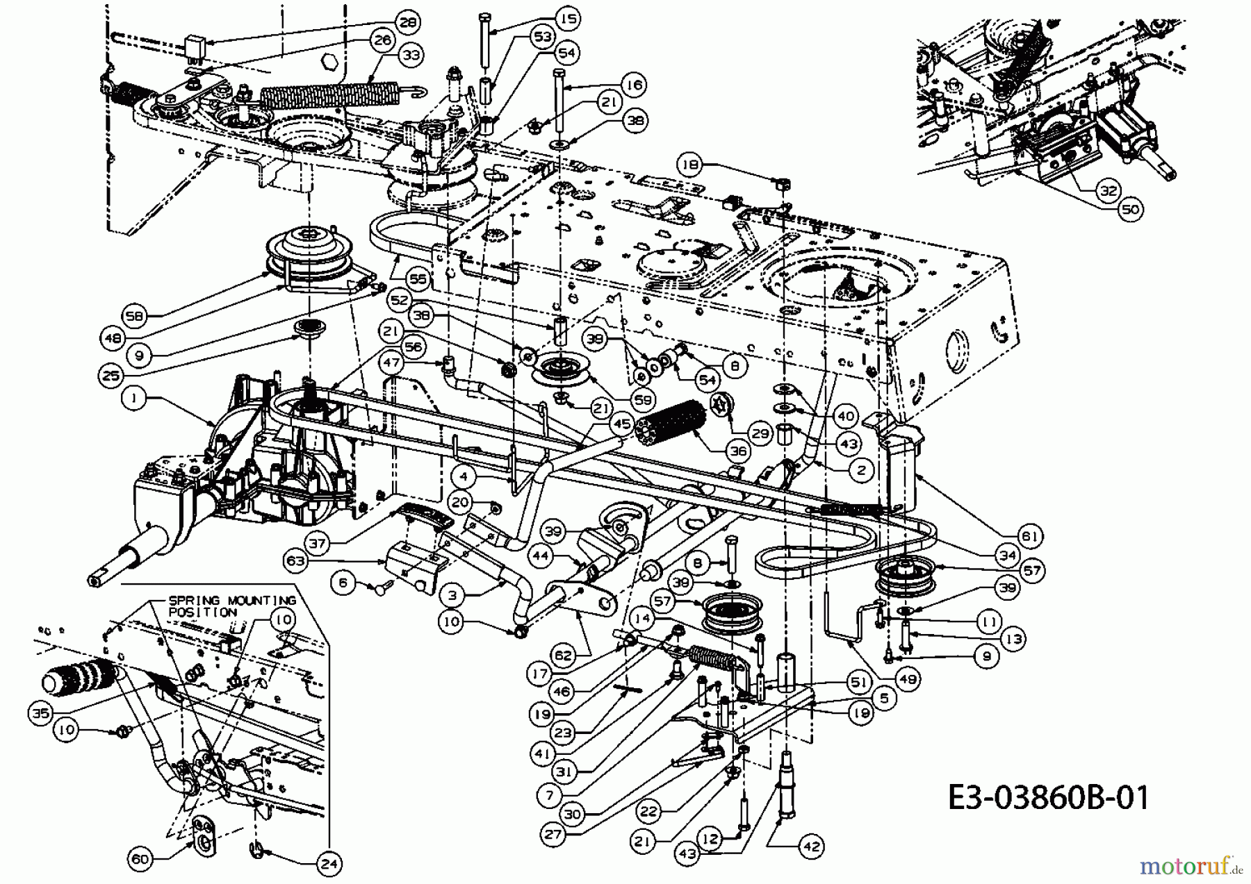  Lawnflite Lawn tractors 908 LA 13AT783N611  (2008) Drive system, Pedal shaft from 14.05.2008