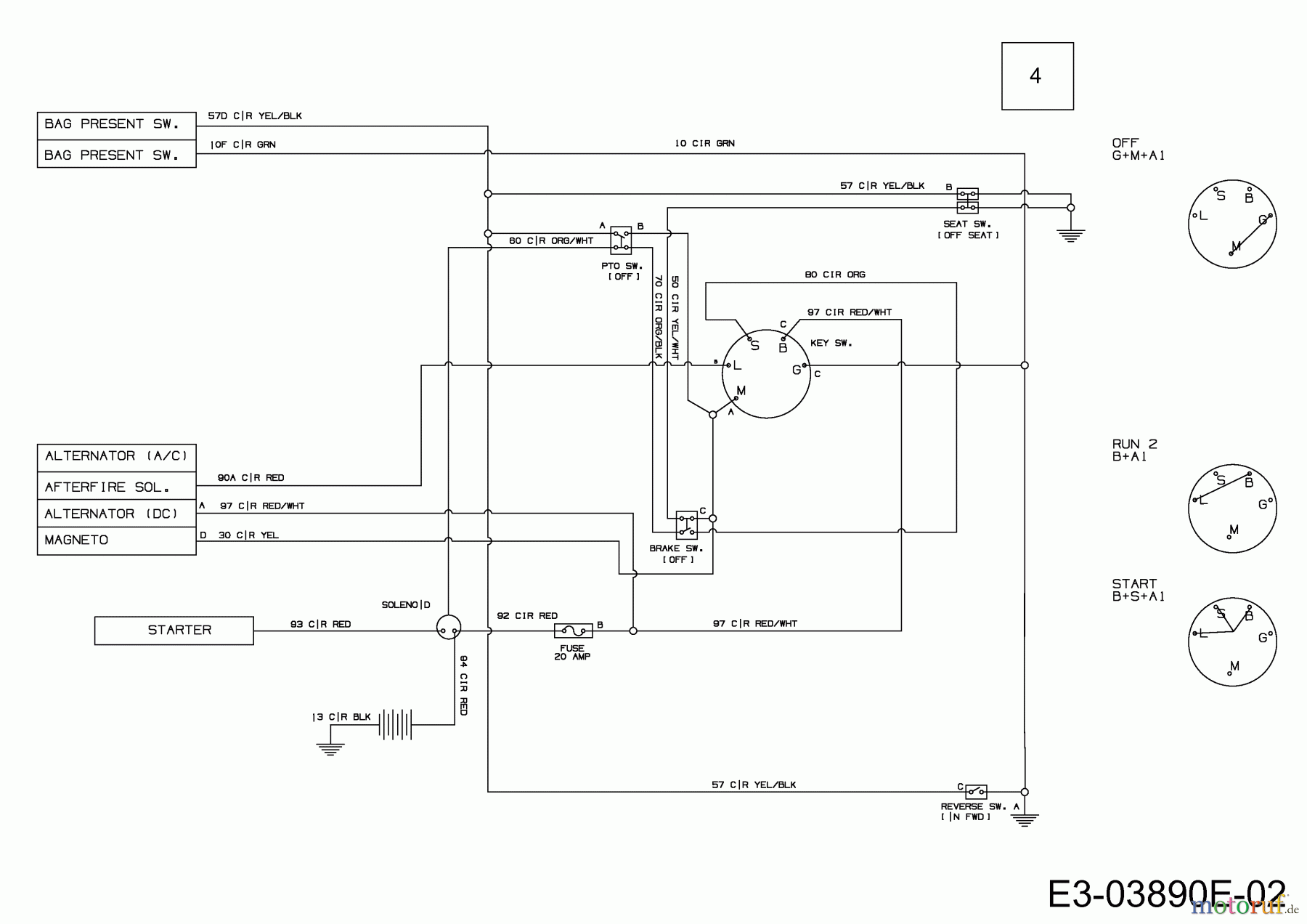  Mastercut Lawn tractors Mastercut 92 13HH761E659  (2014) Wiring diagram