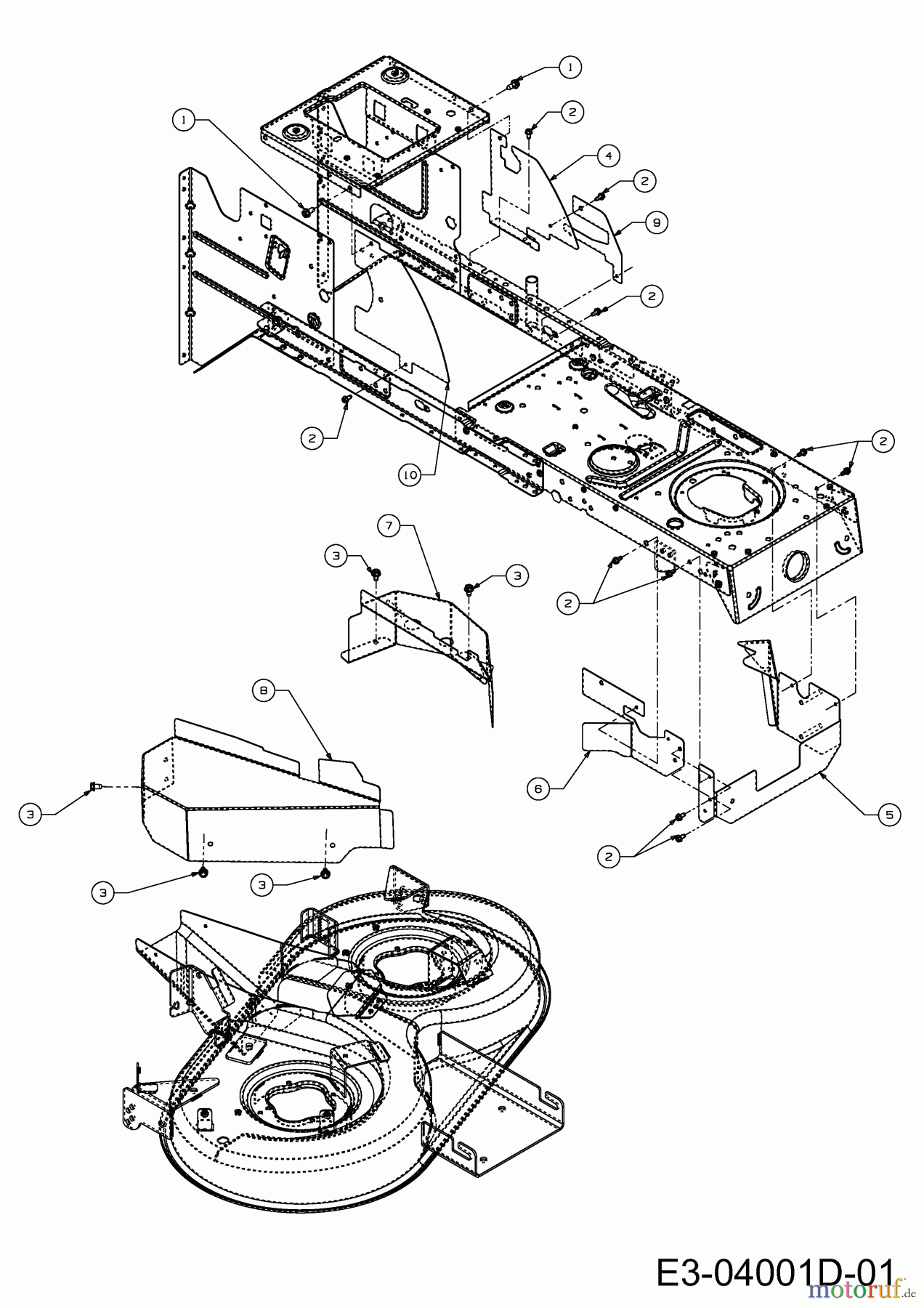  Lux Tools Lawn tractors RT 155-92 H 13SM77TE694  (2012) Belt cover mowing deck E (36