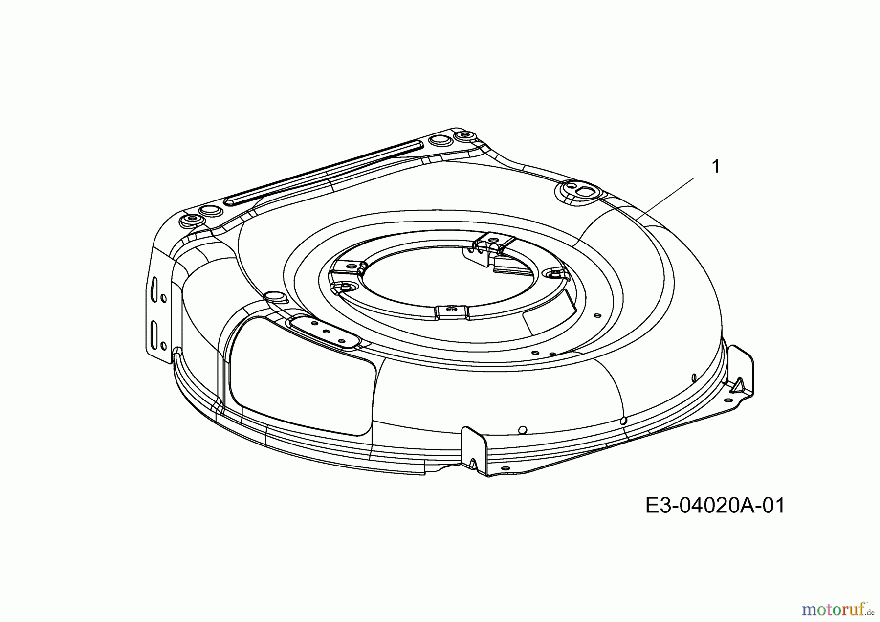  Troy-Bilt Petrol mower self propelled TB 230 12AVB2BV309  (2015) Deck housing