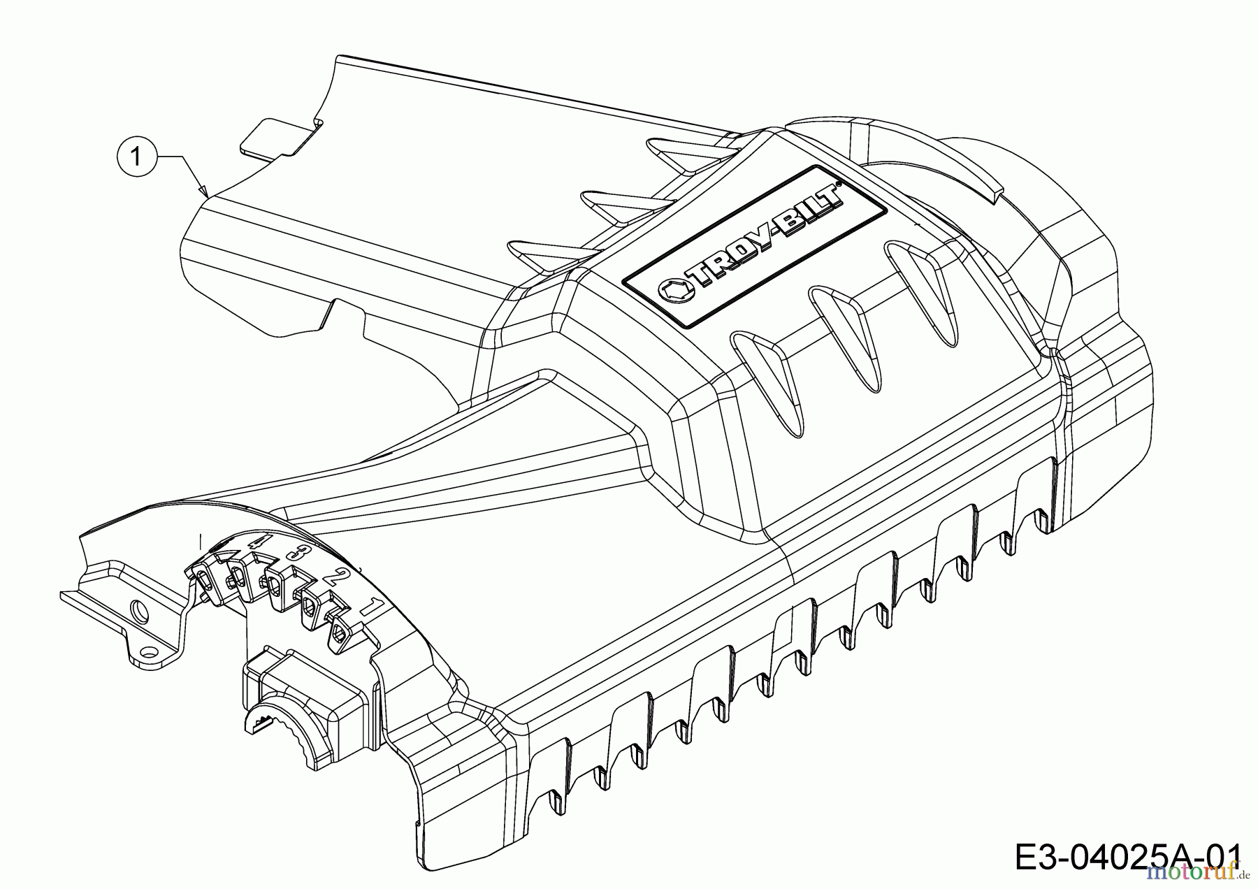  Troy-Bilt Petrol mower self propelled TB 230 12AVB2BV309  (2015) Cover front axle