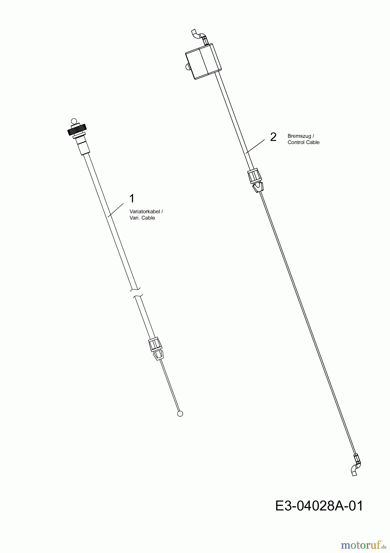  Troy-Bilt Petrol mower self propelled TB 260 12AVB21Q309  (2014) Control cable