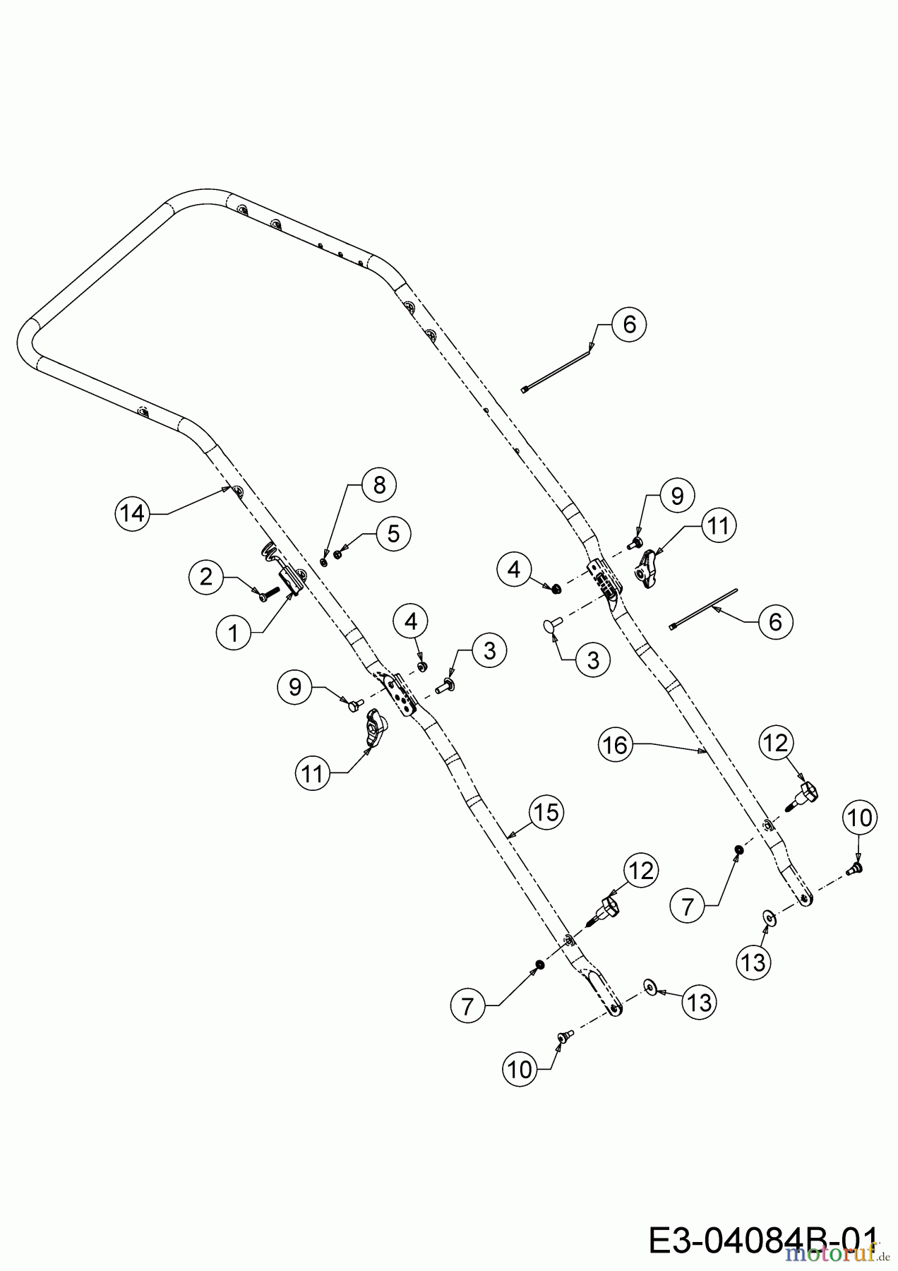  WOLF-Garten Expert Petrol mower self propelled Expert 530 A 12C-PUKC650  (2018) Handle