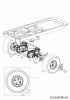 Cub Cadet RZT 42 17AE2ACS603 (2012) Listas de piezas de repuesto y dibujos Drive system, Rear wheels 18x8,5-8