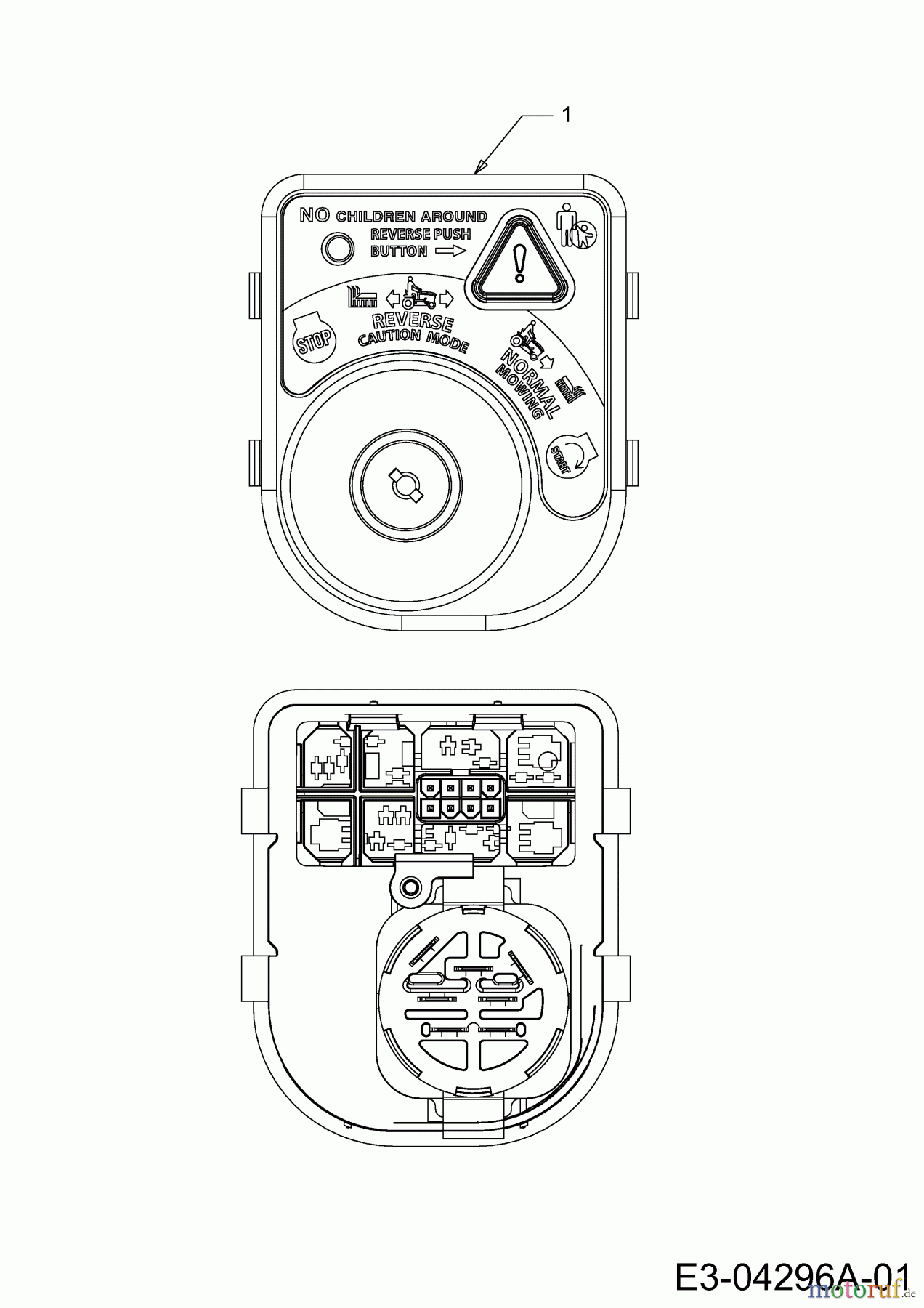  Cub Cadet Lawn tractors LTX 1045 13WX91AT010  (2013) Ignition switch