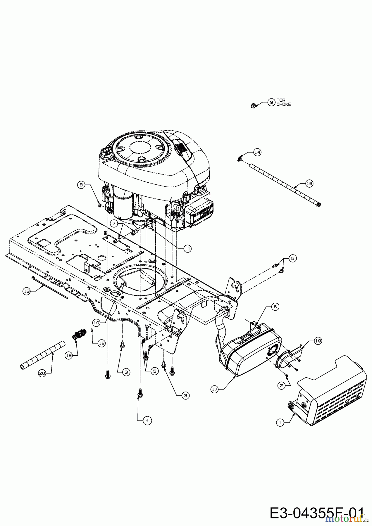  Massey Ferguson Lawn tractors MF 38-16 ASD 13AD90GF695  (2014) Engine accessories