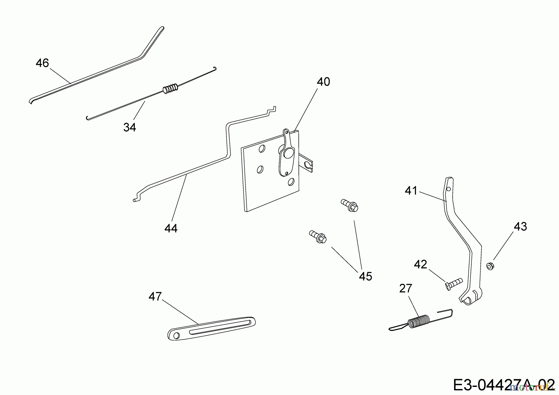  MTD-Engines Vertical 1P70MH 752Z1P70MH  (2007) Governor