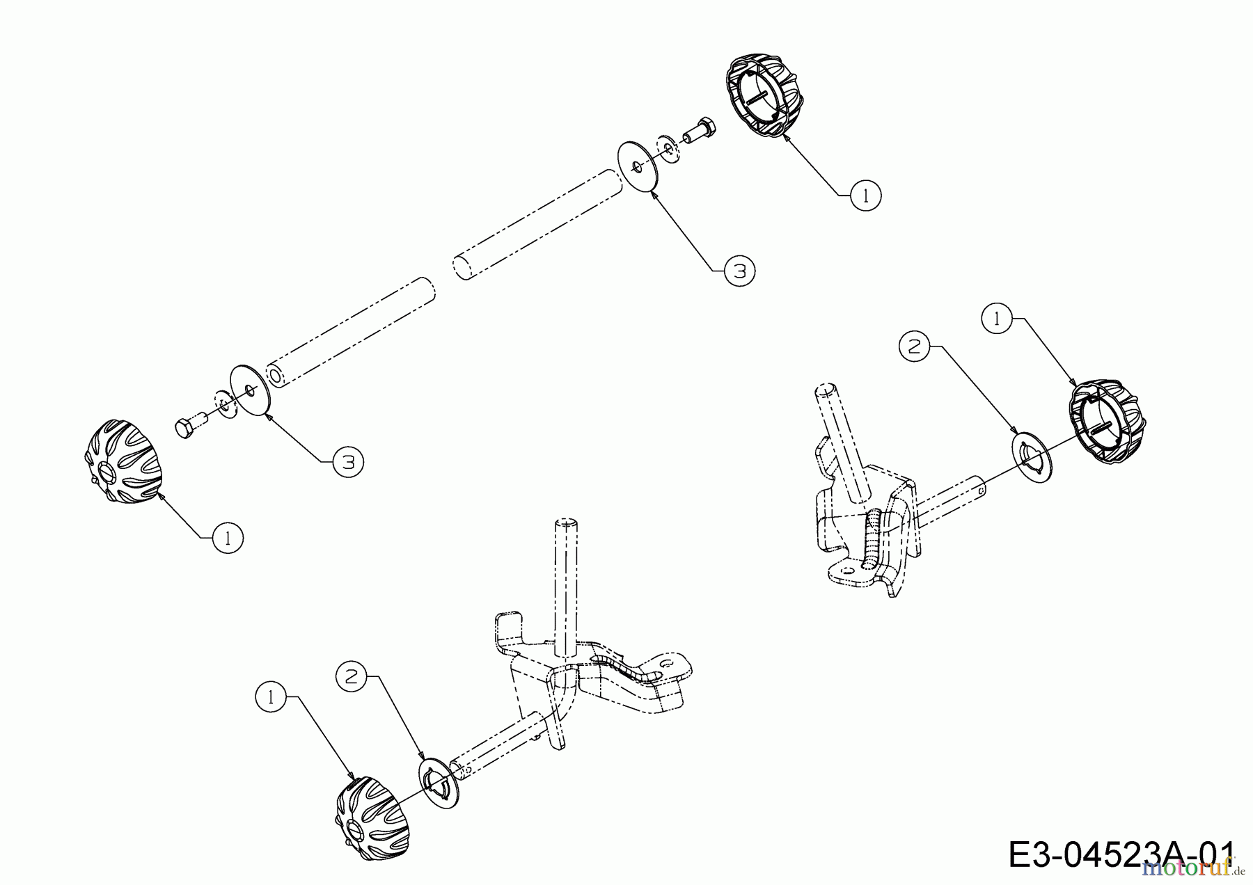  WOLF-Garten Expert Lawn tractors Expert 107.200 H 13AP93WS350  (2015) Hub caps