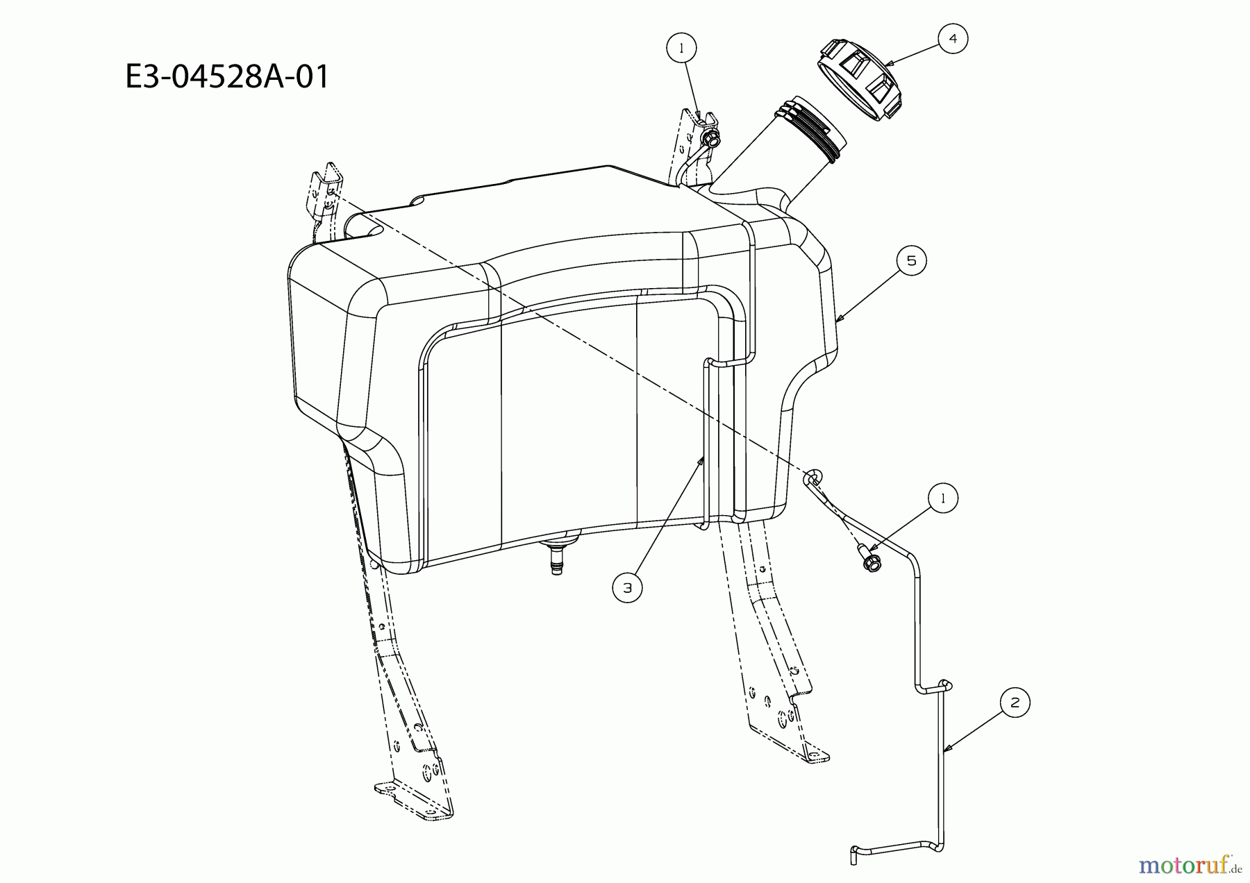  Gutbrod Lawn tractors ELX 127 SAL-SK 13AF90GP690  (2009) Fuel tank 2,75 Gal