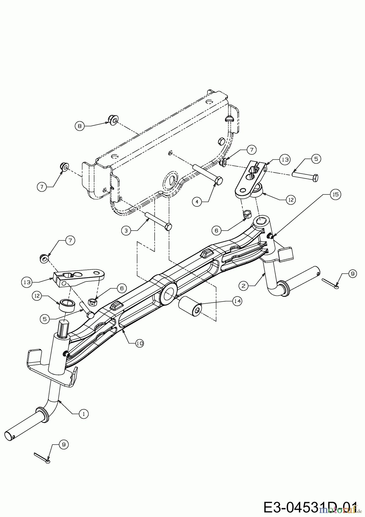  Cub Cadet Lawn tractors LGTX 1050 13AS92AP056  (2014) Front axle