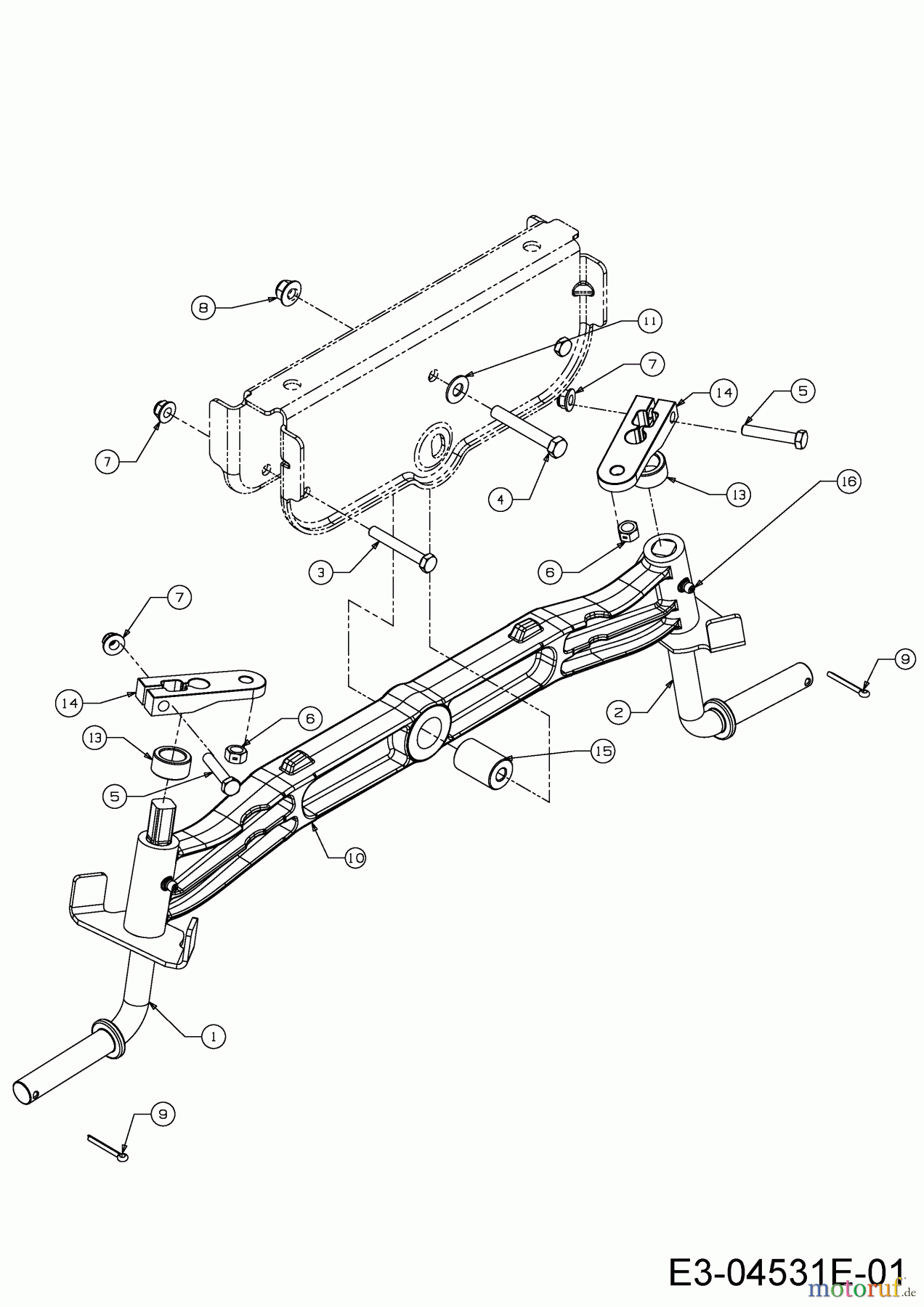  Cub Cadet Lawn tractors LGTX 1050 13AS92AP056  (2015) Front axle