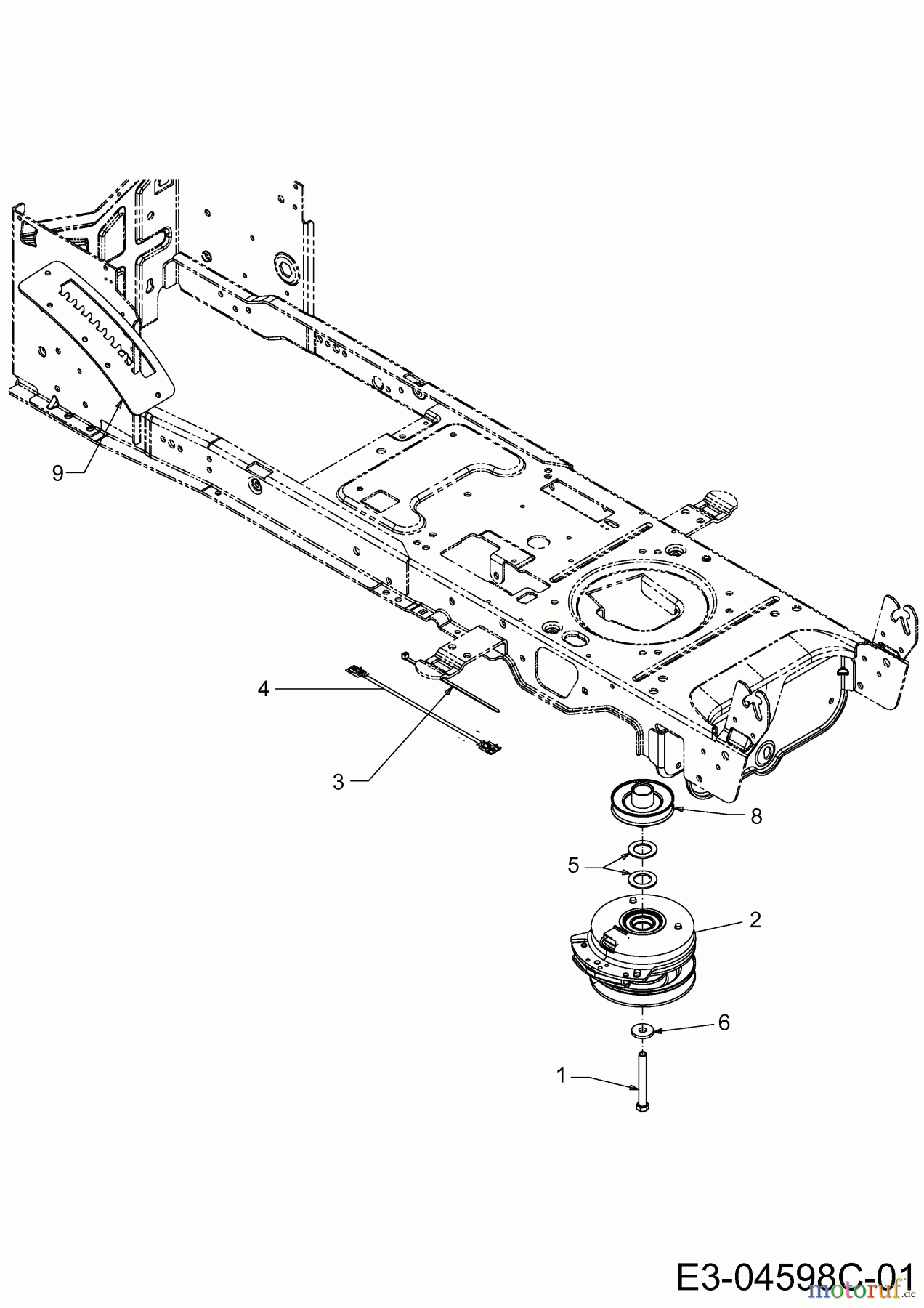  Cub Cadet Garden tractors CC 1224 KHP 14BI94AP603  (2014) Electric clutch, Engine pulley