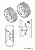 Massey Ferguson MF 50-25 SD 13AI92CP695 (2009) Listas de piezas de repuesto y dibujos Front wheels 16x6.5