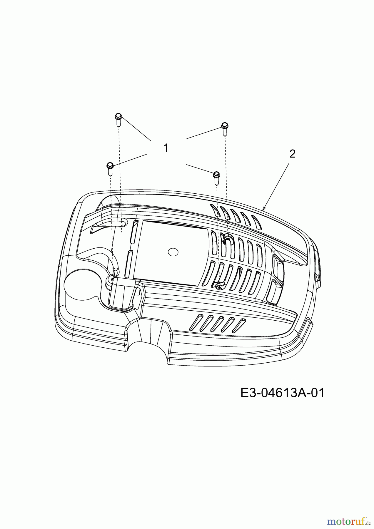  Bolens Petrol mower self propelled BL 5053 SPHW 12A-85M1684  (2009) Engine hood M3