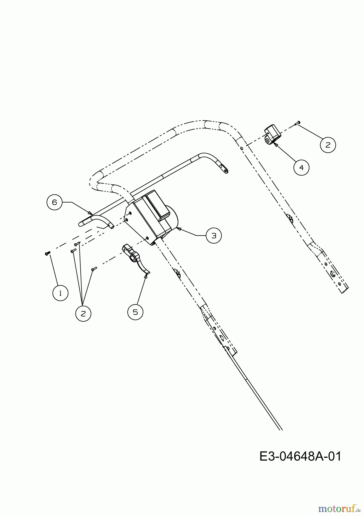  Mac Allister Electric mower 1748 E 18A-16K-C68  (2010) Shift lever