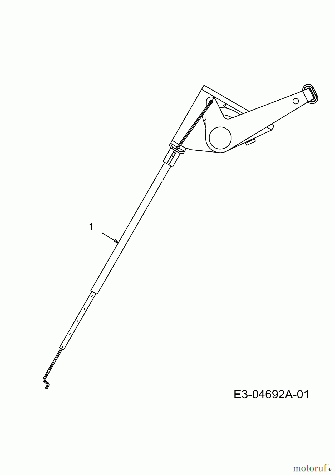 MTD Lawn tractors RS 115/96 13AH662F600  (2004) Throttle cable