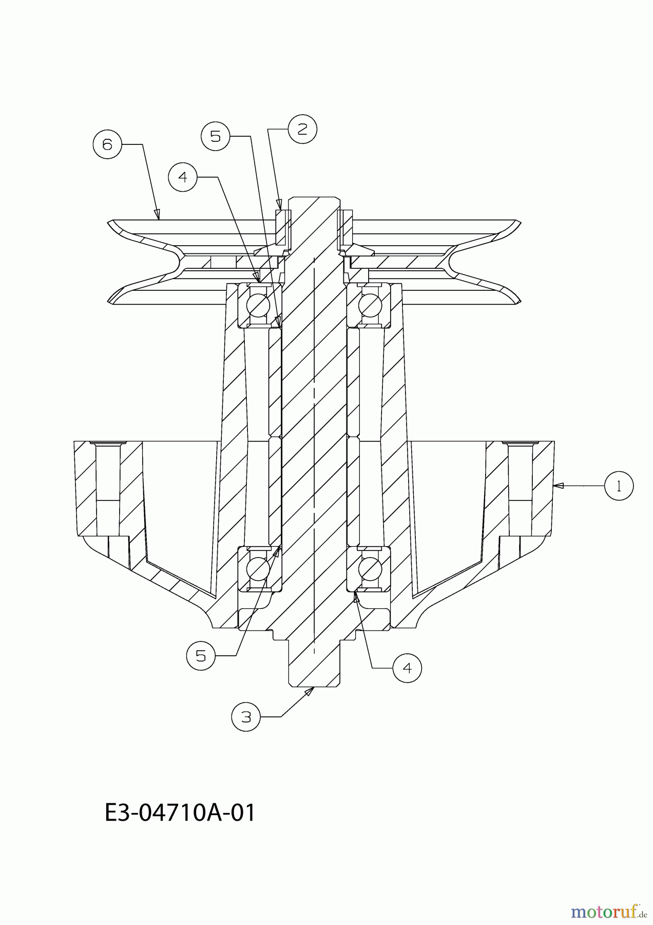  Marina Lawn tractors jolly 13A8054-613  (2008) Spindle 618-0451