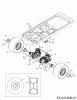 Troy-Bilt Mustang XP 50 17BF2ACP066 (2011) Listas de piezas de repuesto y dibujos Drive system, Rear wheels 18x9,5-8