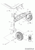 Troy-Bilt Mustang XP 50 17BF2ACP066 (2011) Listas de piezas de repuesto y dibujos Wheels, Pivot bar