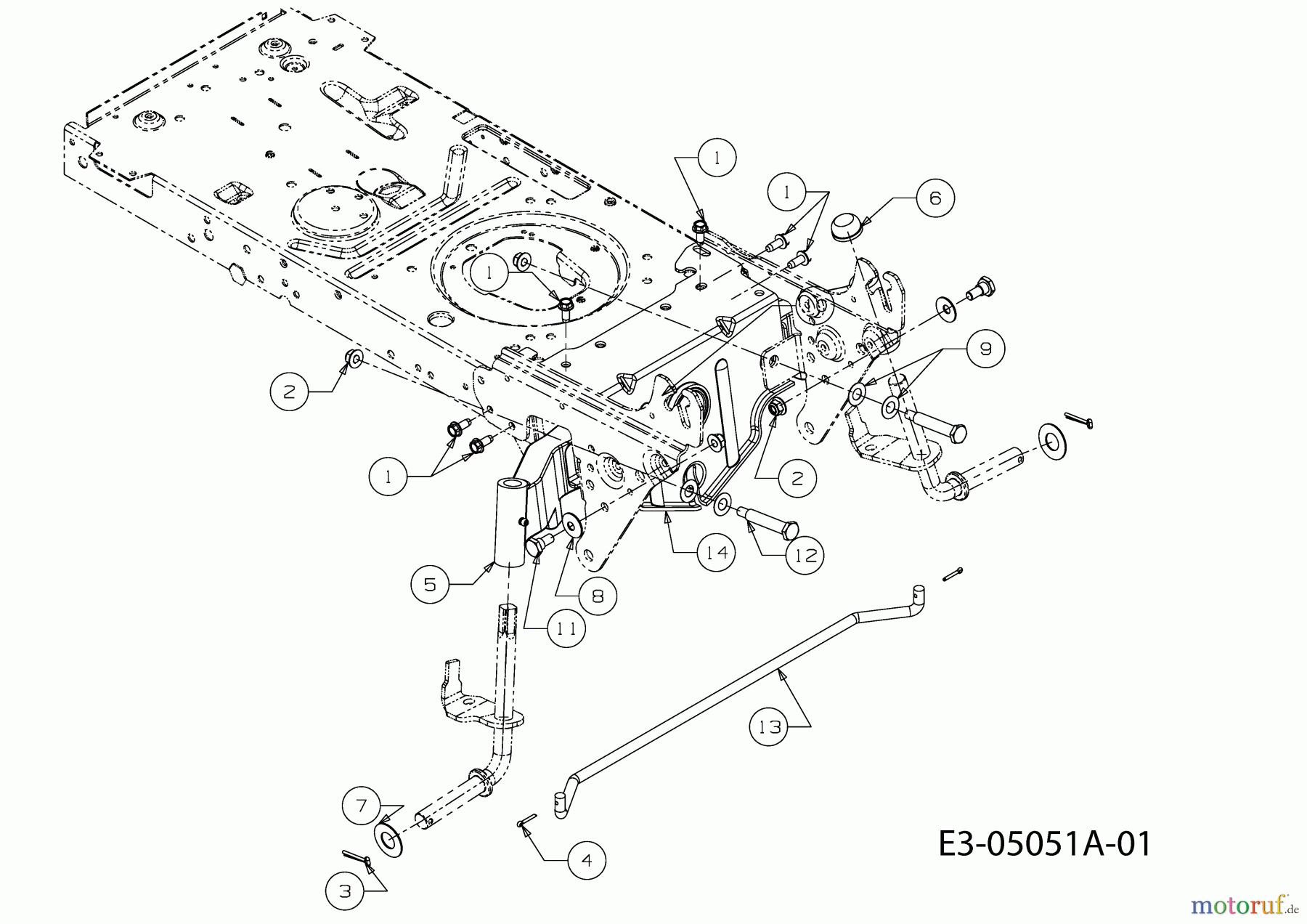  Gutbrod Lawn tractors JLX 105 R 13AM77GN690  (2010) Front axle