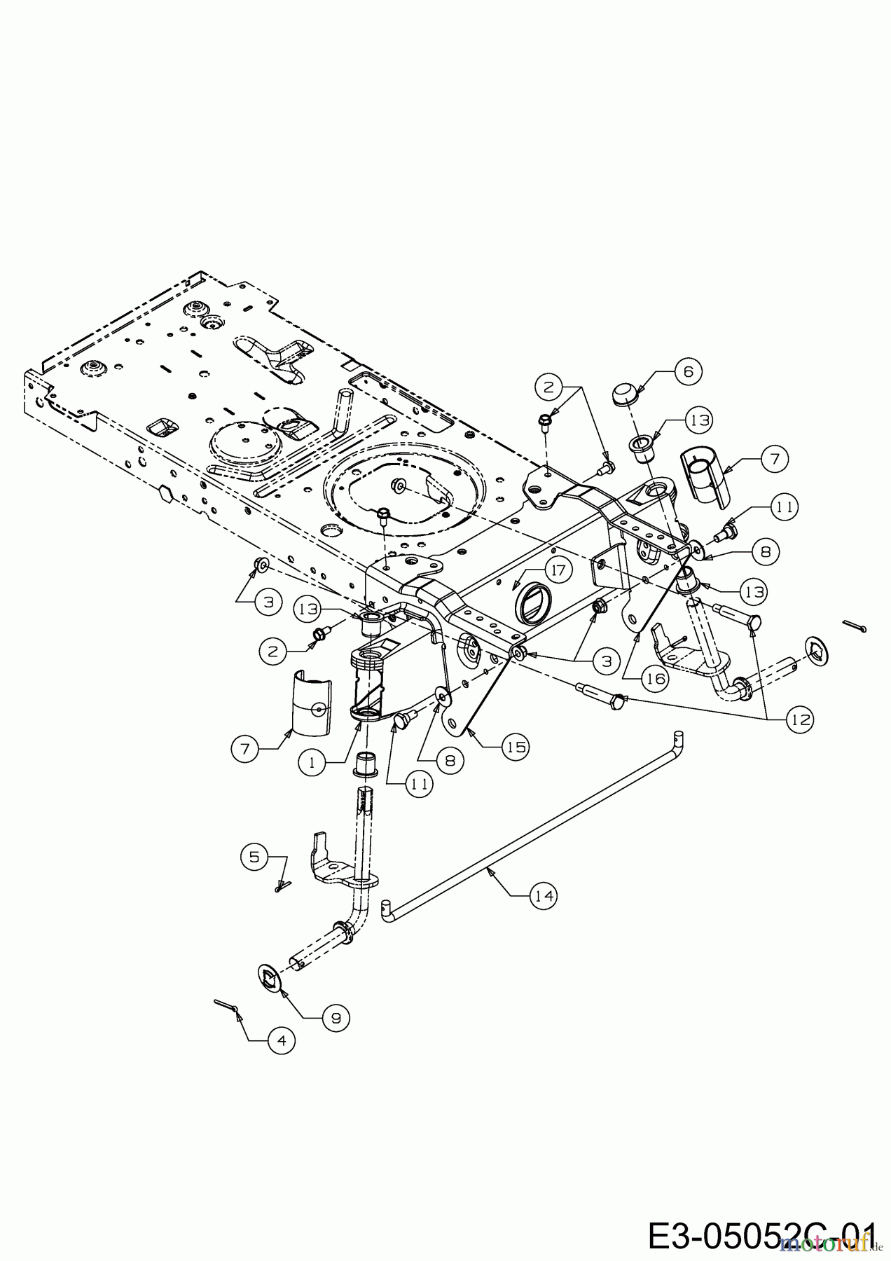  Black Edition Lawn tractors 175-92 13HN777E615  (2014) Front axle