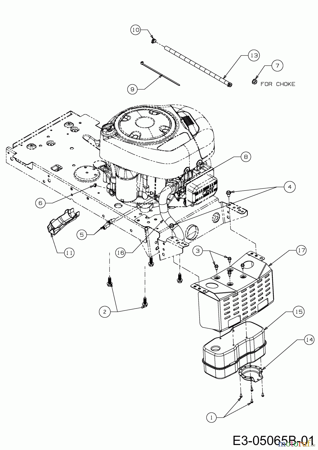  Massey Ferguson Lawn tractors MF 38-13 ST 13BY776F695  (2013) Engine accessories