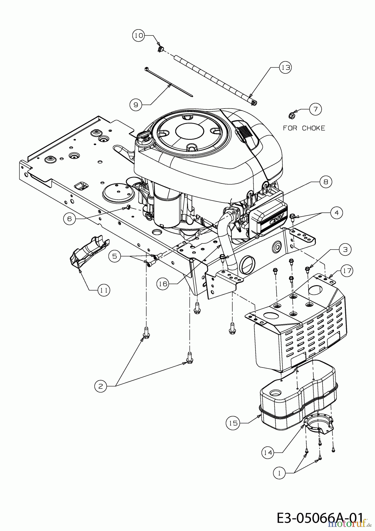  Massey Ferguson Lawn tractors MF 36-15 RH 13AD716E695  (2011) Engine accessories