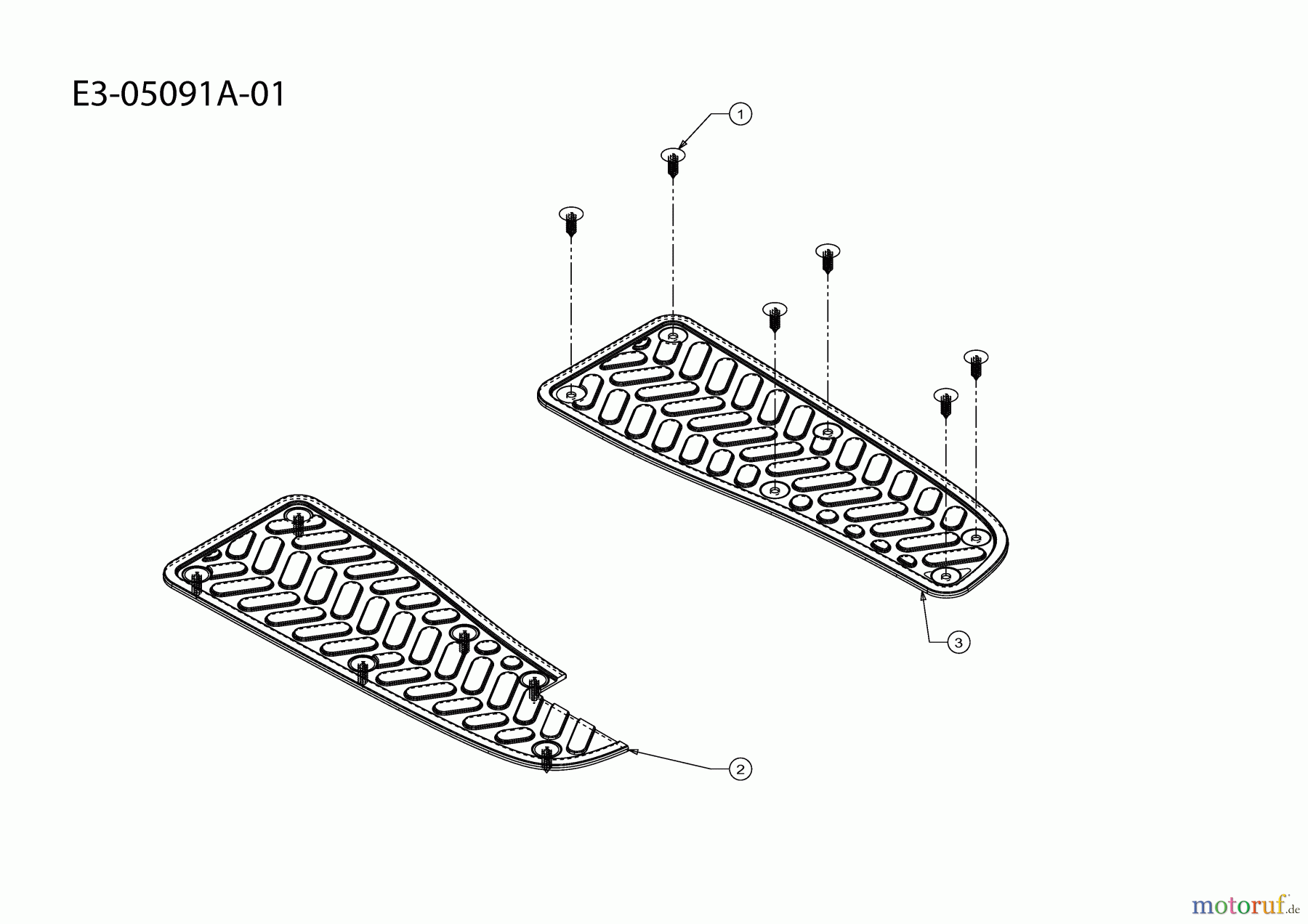  MTD Garden tractors G 200 14AQ808H678  (2004) Foot pad