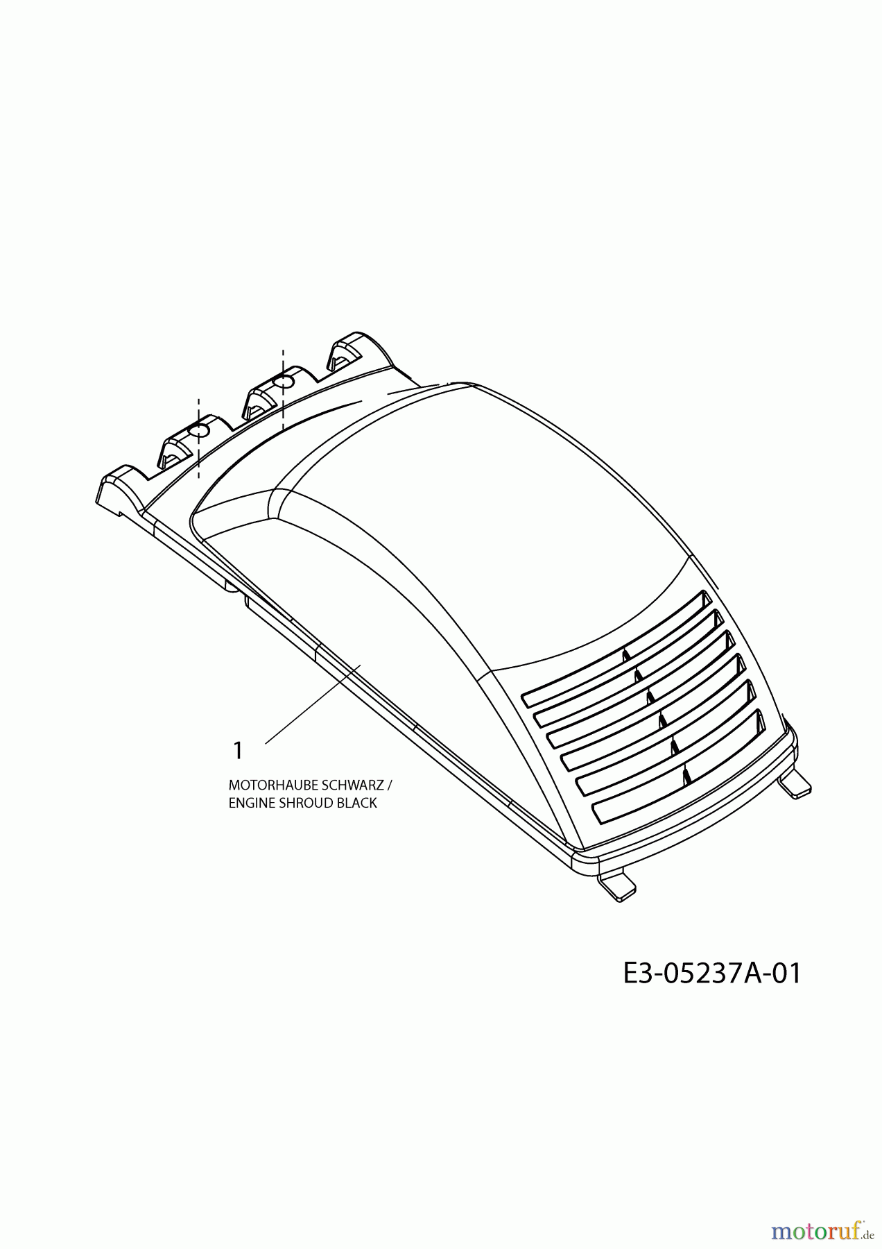  M Tech Electric mower M 3211 E 18D-U0D-605  (2010) Engine shroud