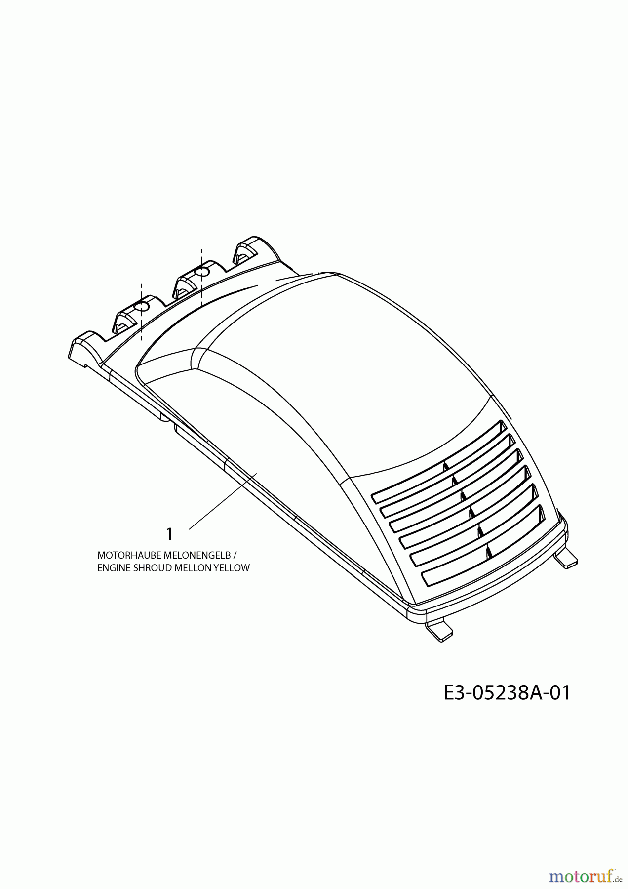  Yard-Man Electric mower YM 1013 E 18D-U1D-643  (2010) Engine shroud