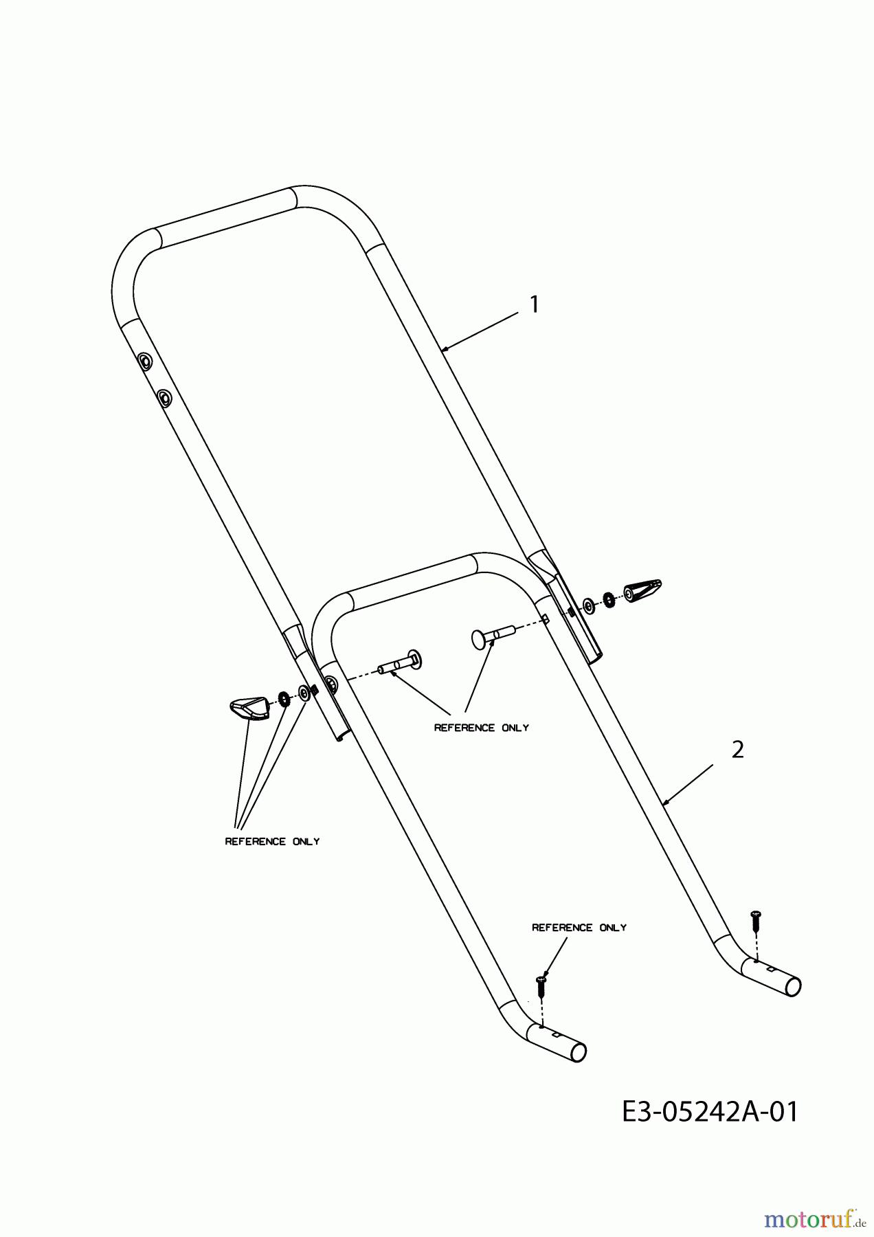  M Tech Electric mower M 3211 E 18D-U0D-605  (2010) Handle