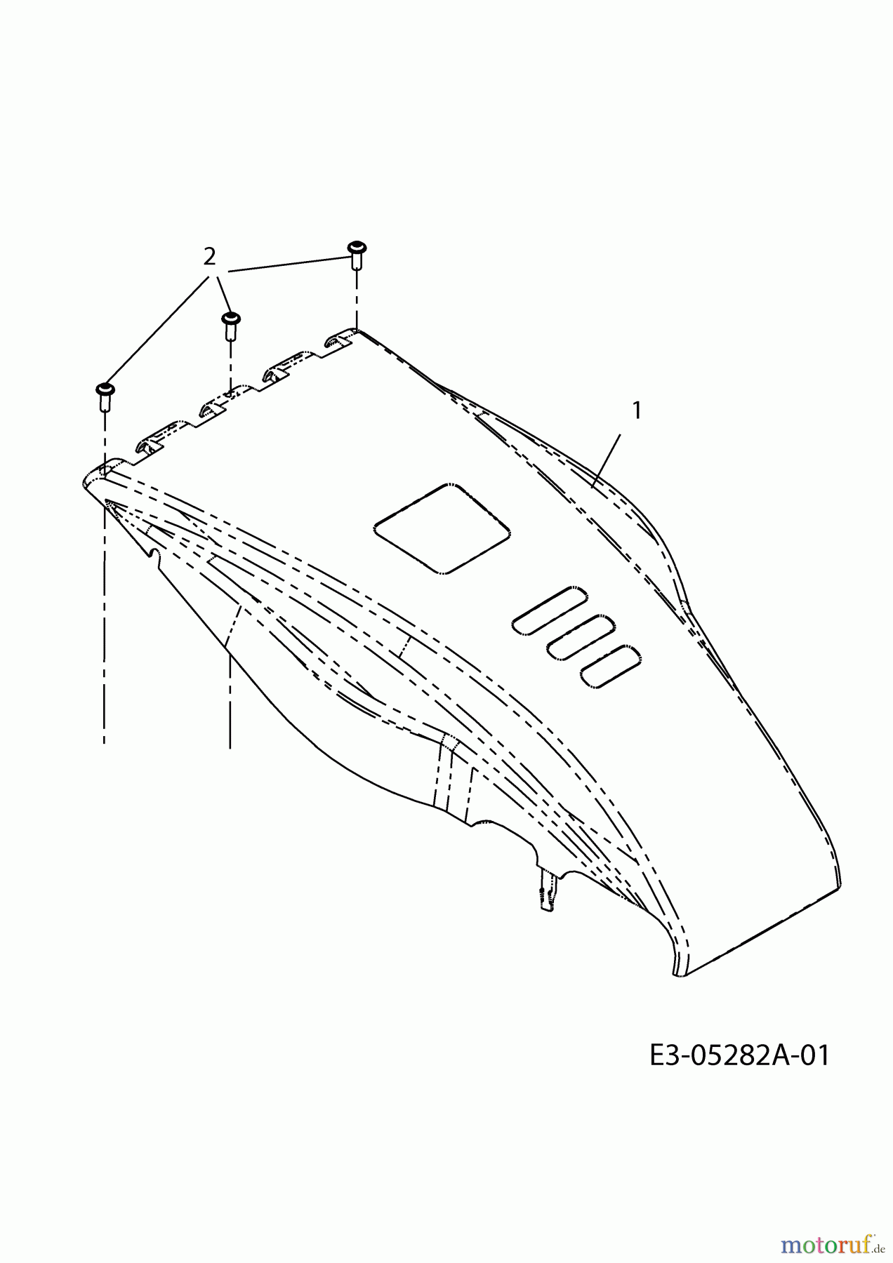  Mastercut Electric mower E 380 18C-S0J-659  (2010) Engine shroud