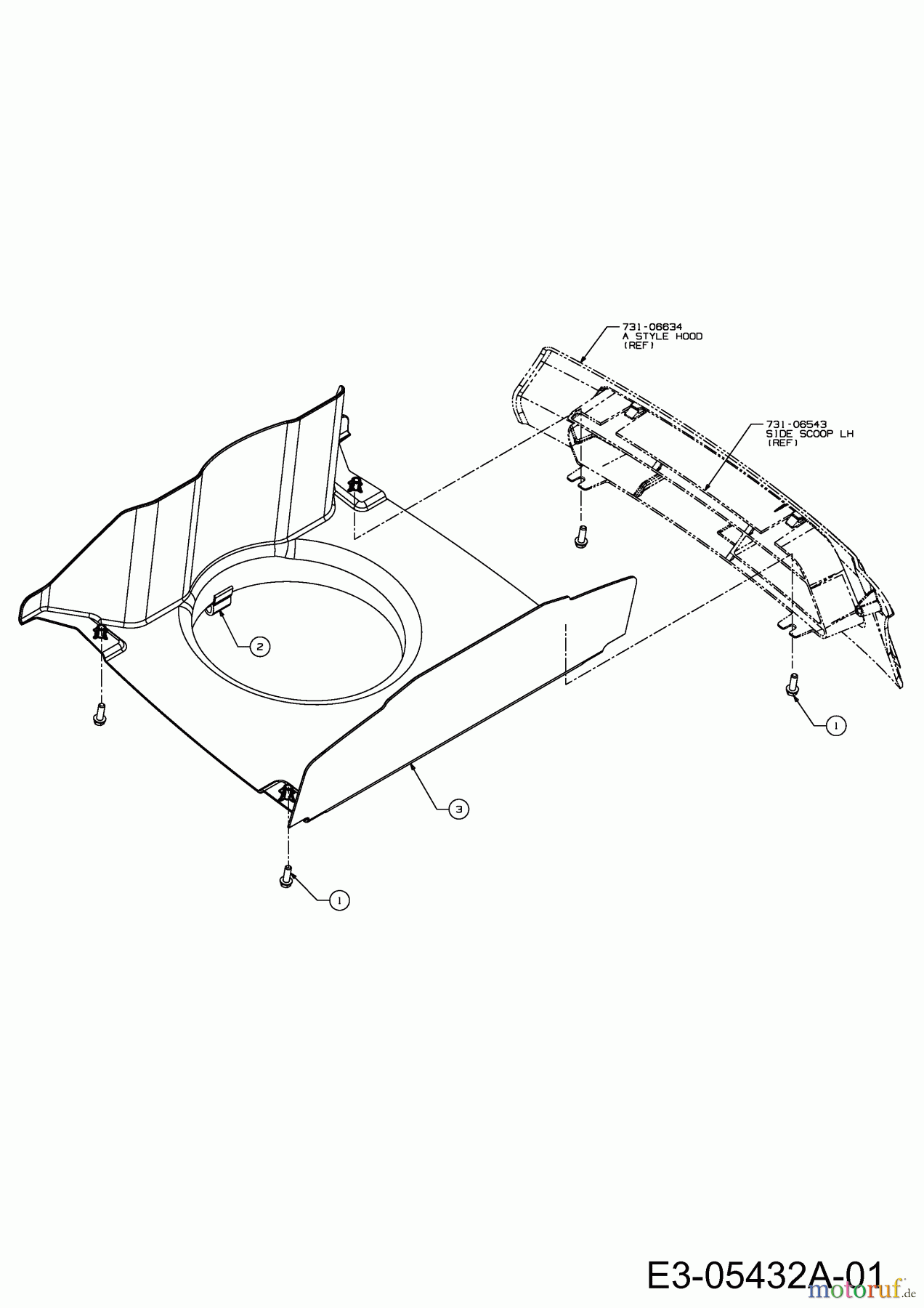  Cub Cadet Lawn tractors CC 1018 KHN 13HG91AN603  (2014) Engine duct