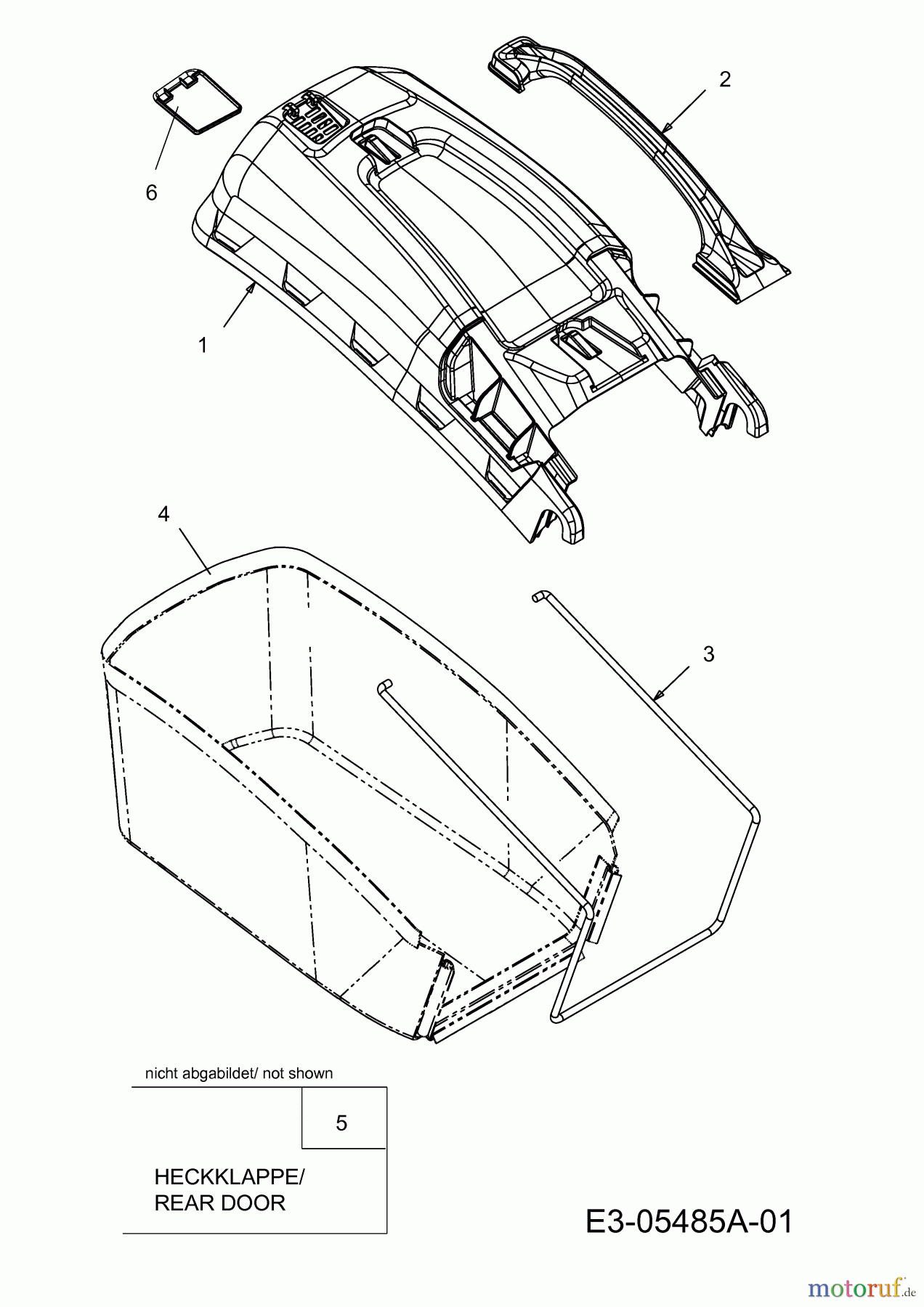  Max Bahr Petrol mower self propelled MRHW 2,2/46 R 12C-J6M2627  (2011) Grass bag