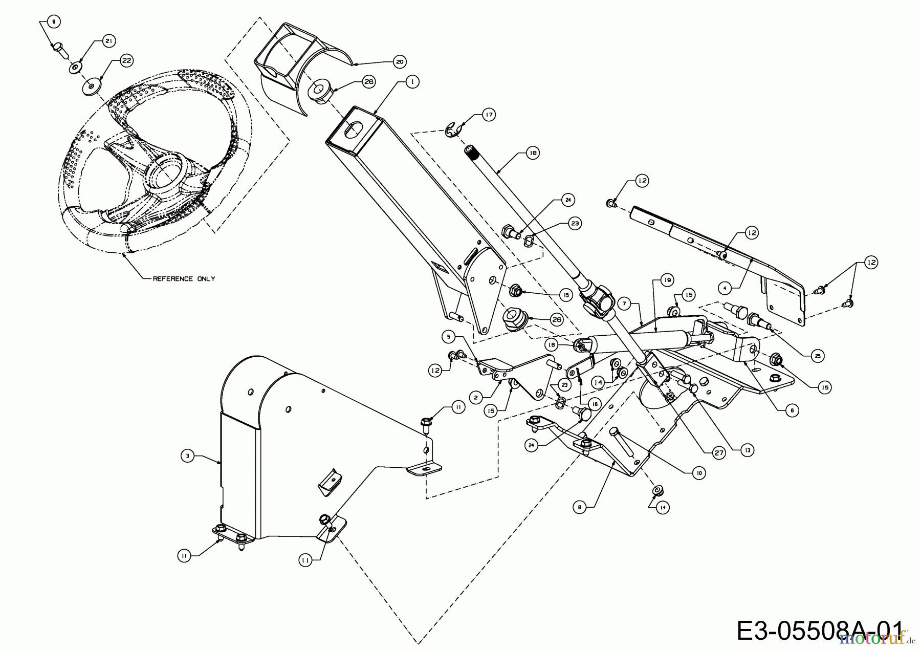  Cub Cadet Zero Turn Z-Force 48 S 17AI5BHB603  (2010) Steering wheel, Steering column until 23.12.2009