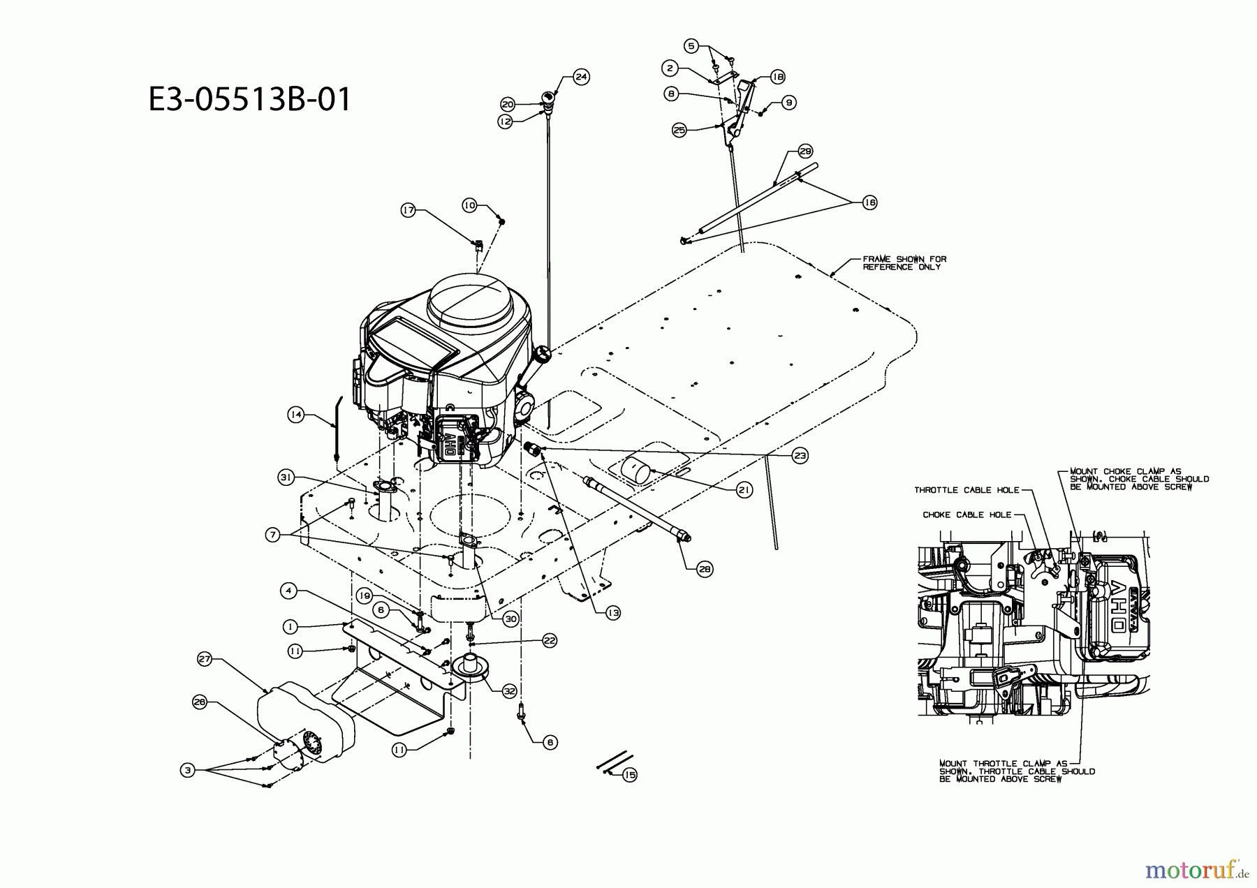  Cub Cadet Zero Turn RZT 54 17AI2ACK603  (2011) Engine accessories