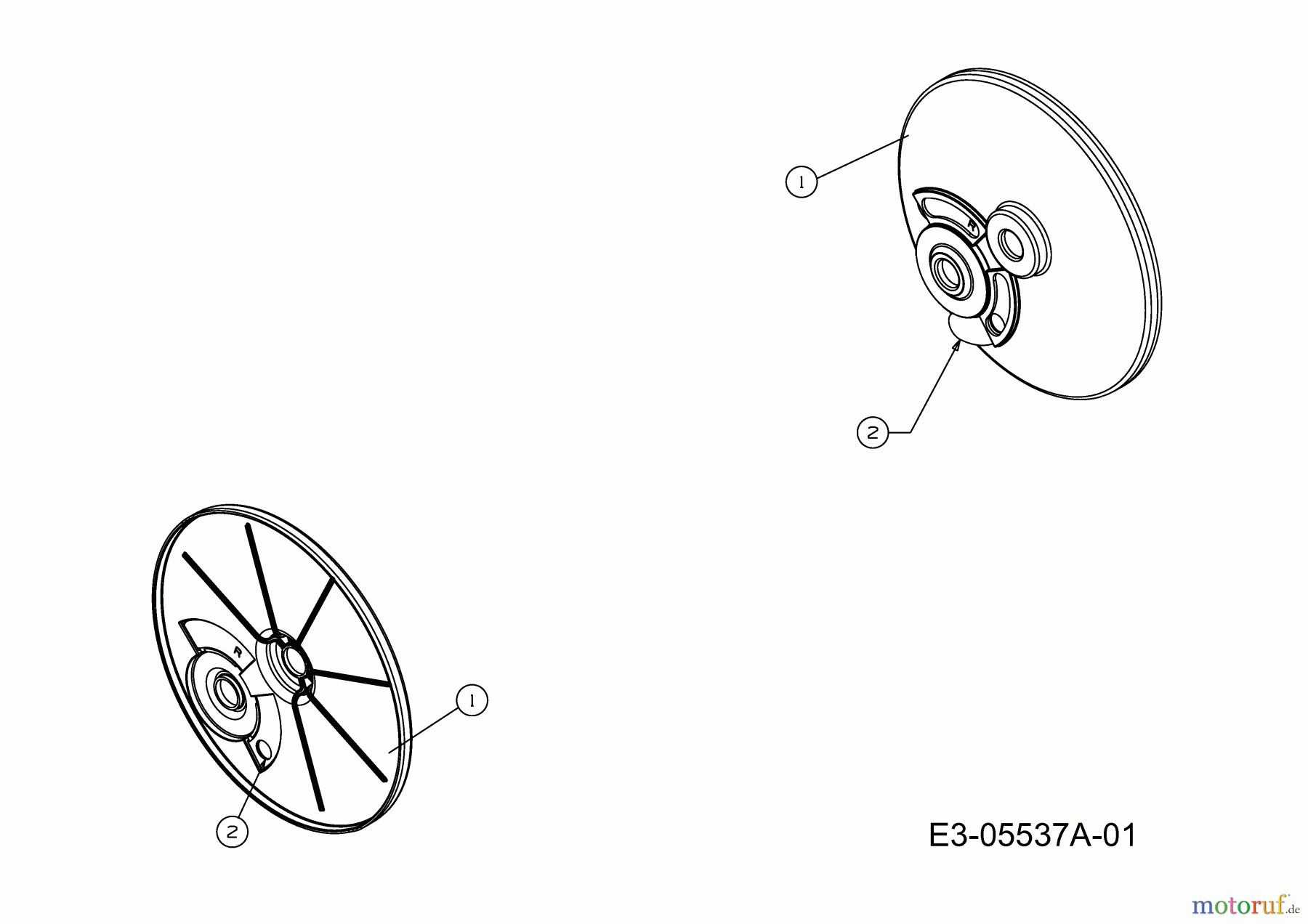  Oleo-Mac Petrol mower self propelled G 55 12AI868F636  (2011) Wheel dust cover