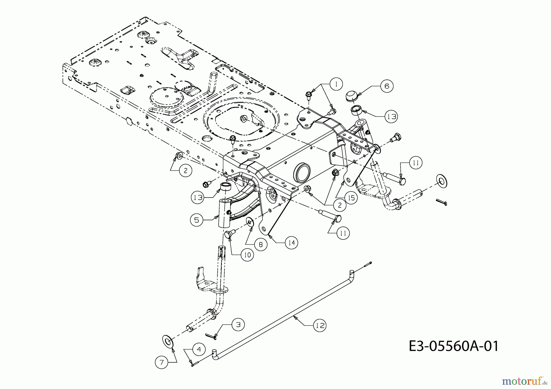  Massey Ferguson Lawn tractors MF 30-15 RH 13AV715A695  (2010) Front axle