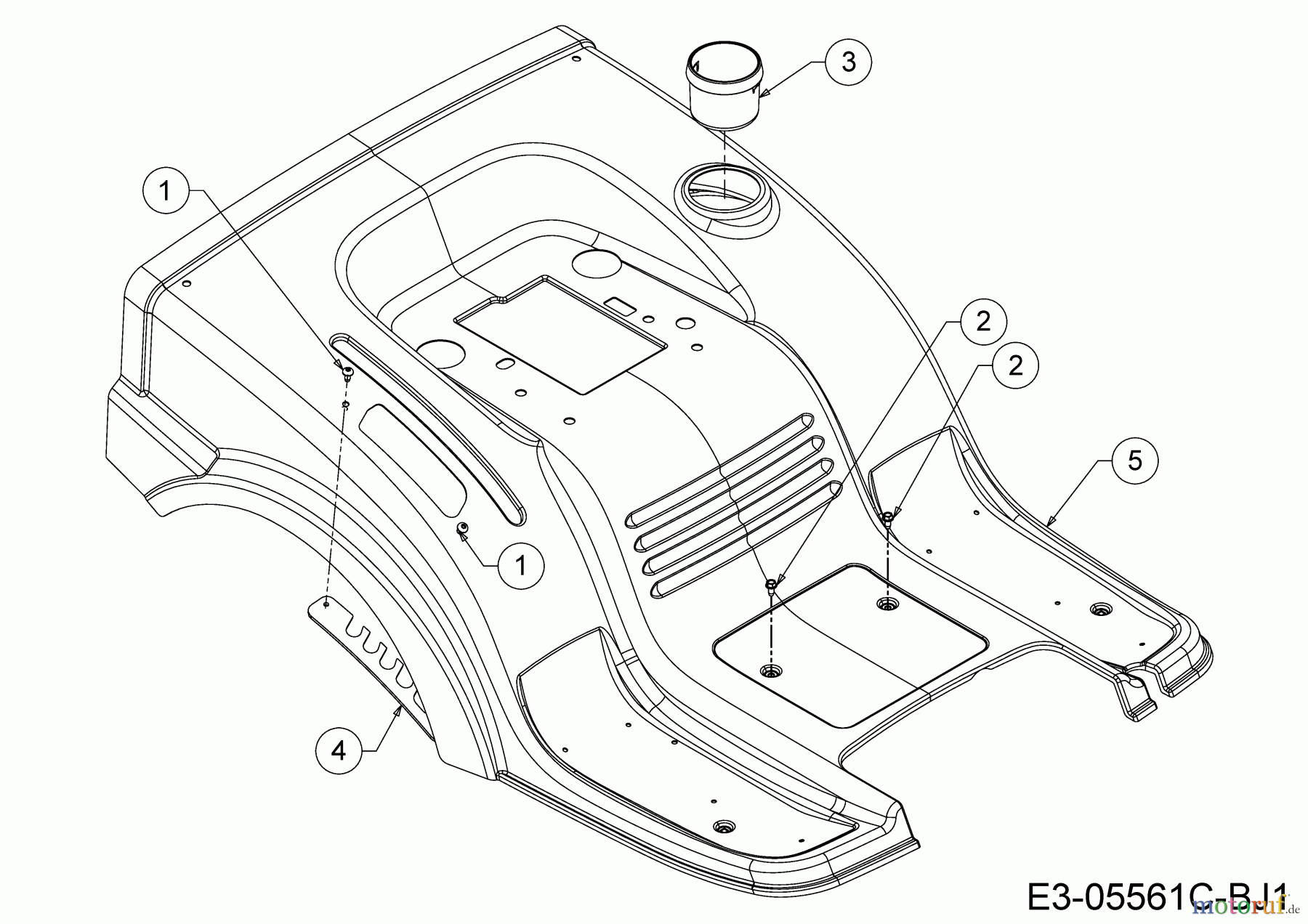  Black Edition Lawn tractors 180-92 TWIN H 13AT71GE615  (2018) Fender