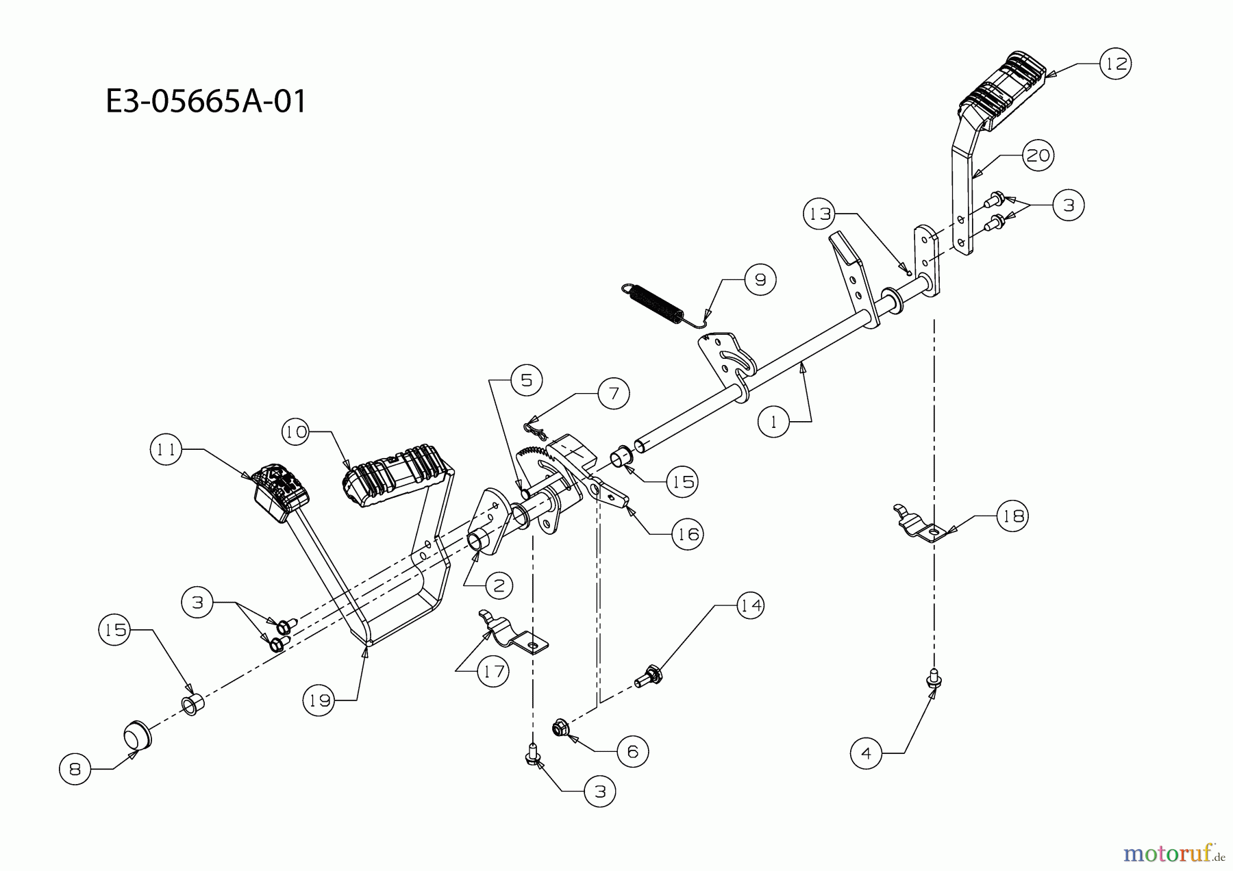  Cub Cadet Garden tractors GT 1224 14AI94AP603  (2010) Pedals