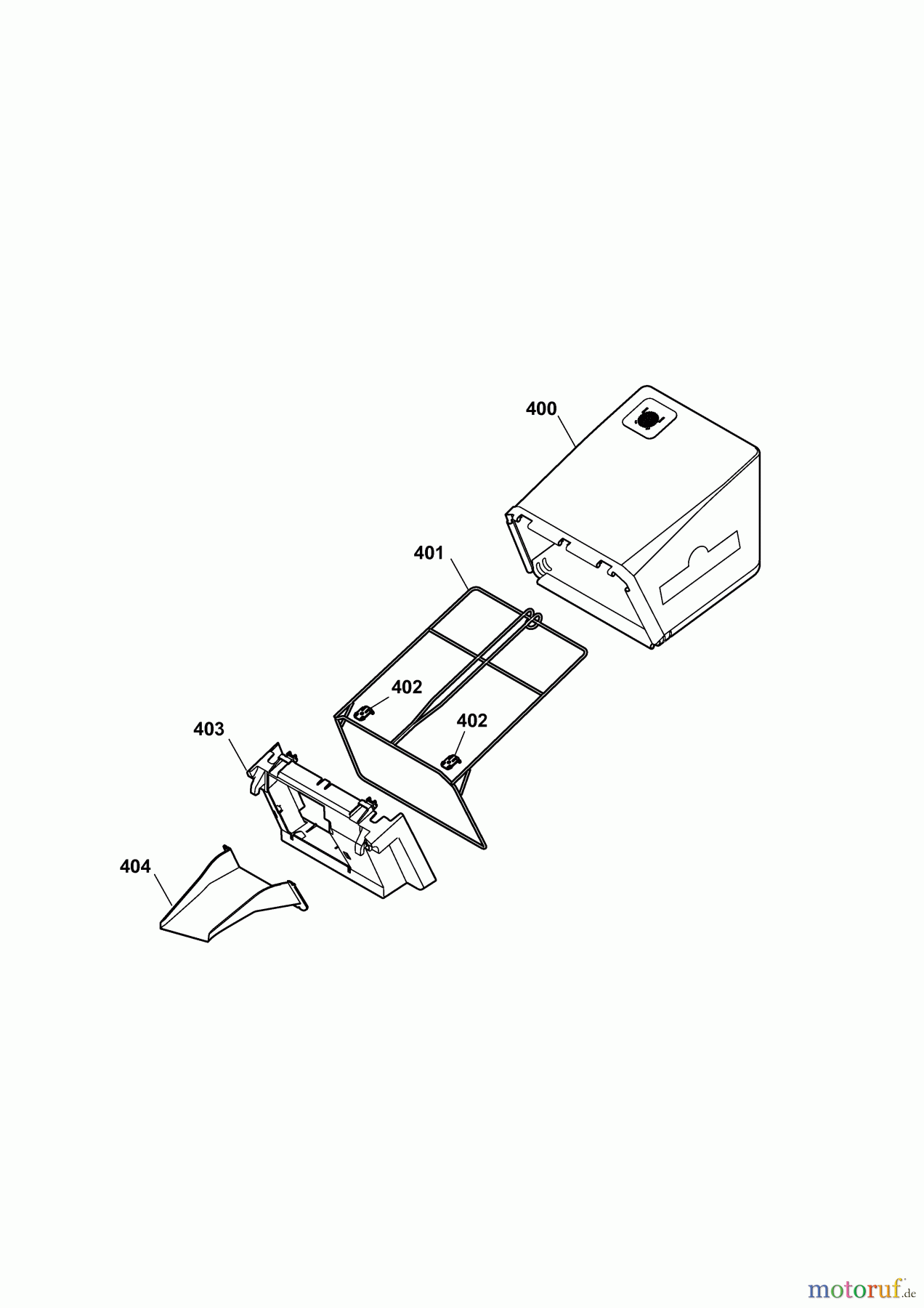  Wolf-Garten Electric mower 541 5000141 Series A  (2010) Grass bag